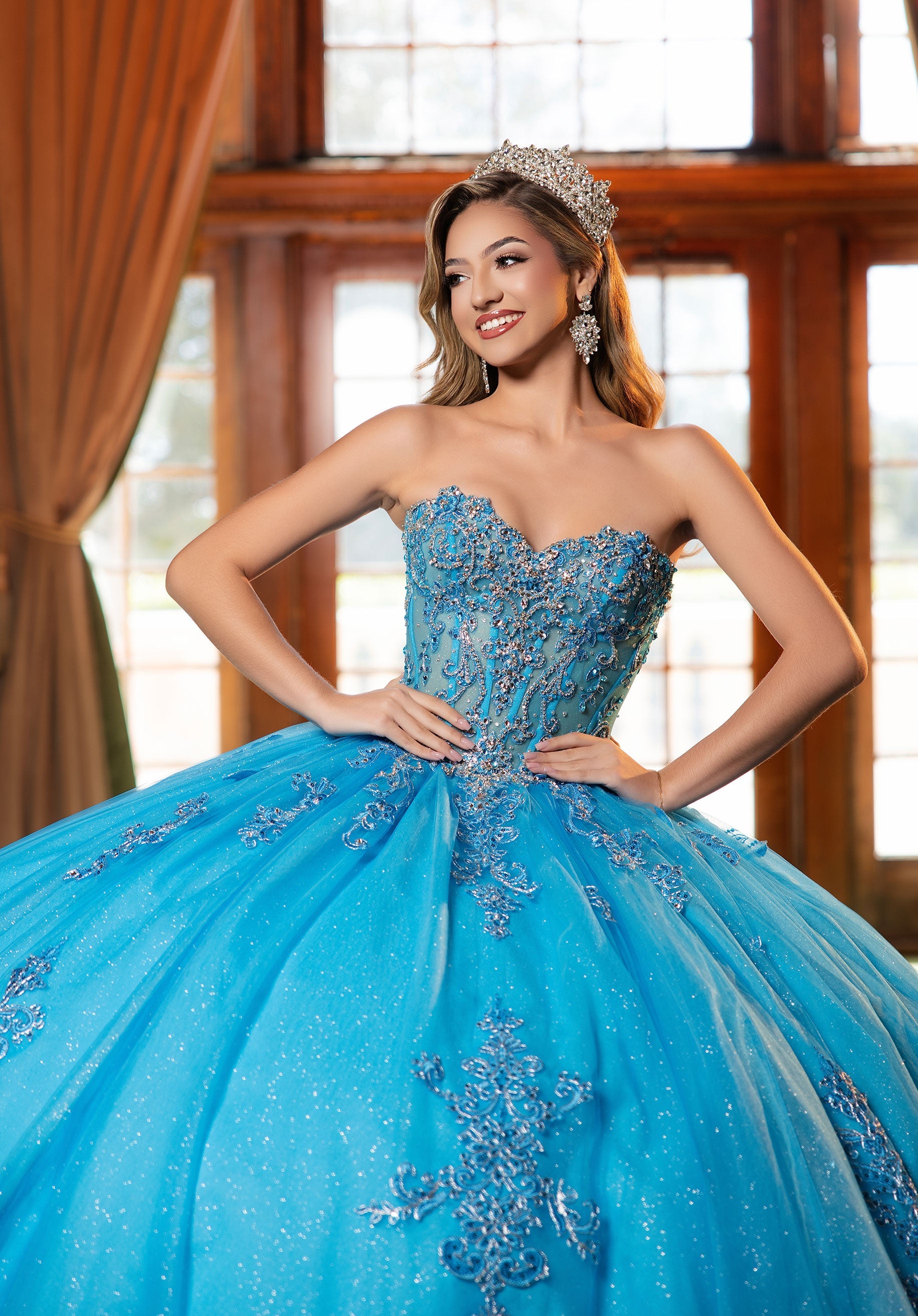 morilee-claudia-quincea-era-kleid-glitzer-t-ll-ballkleid-mit-korsett image 2