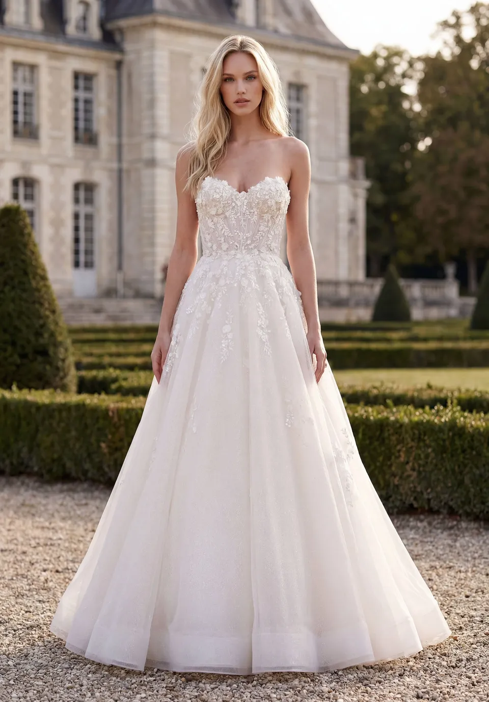 morilee-serendipity-brautkleid-ballkleid-t-ll-mit-3d-blumen image 1