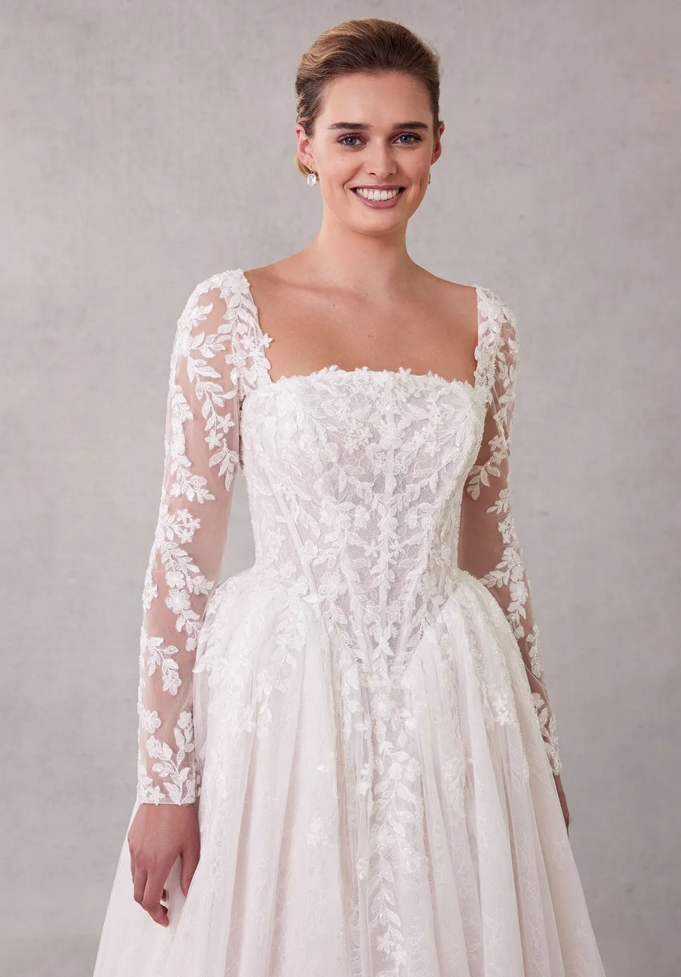 morilee-beaded-lace-t-ll-bolero-langarm-brautjacke image 1