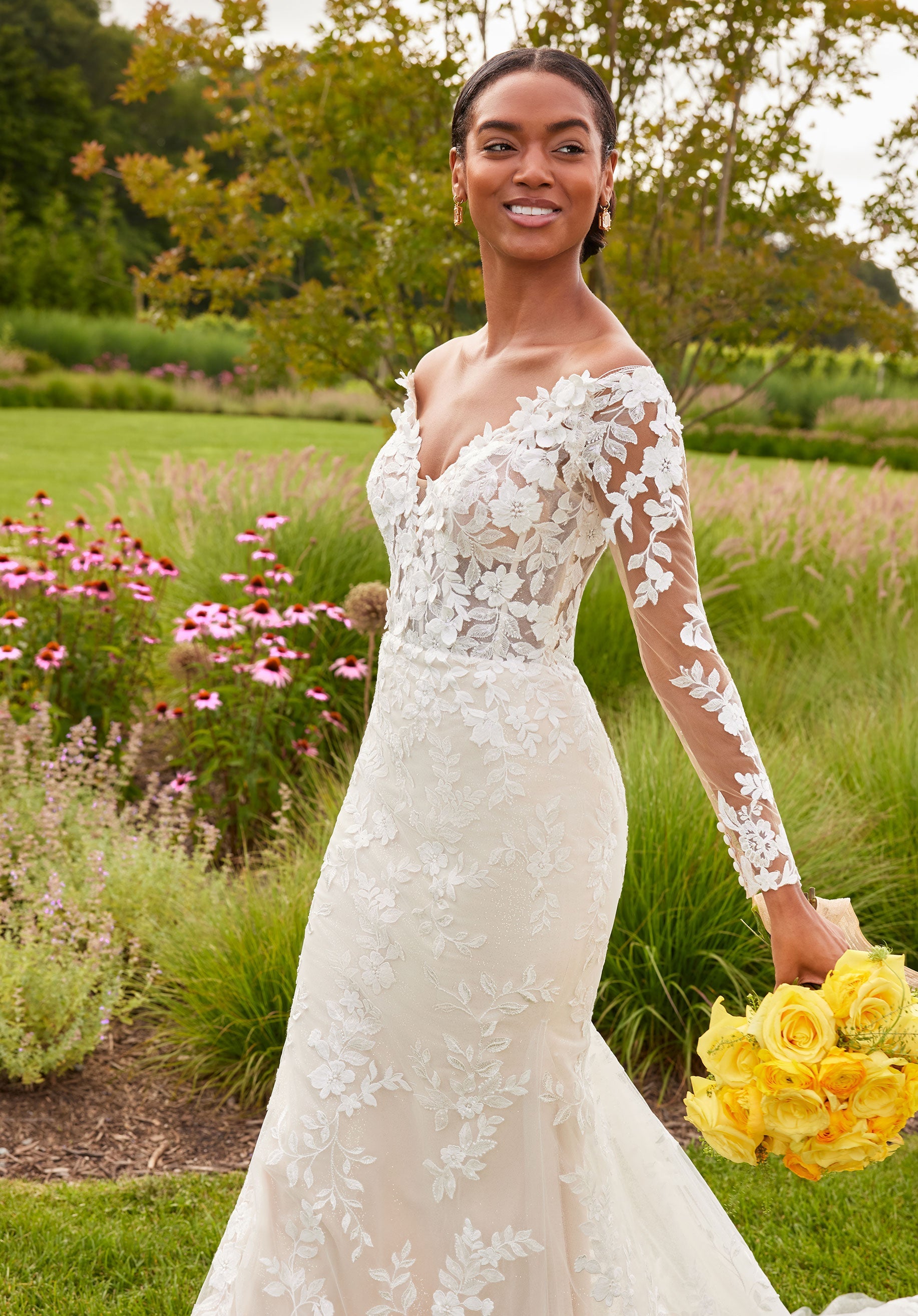 morilee-seely-brautkleid-fit-flare-off-shoulder image 3
