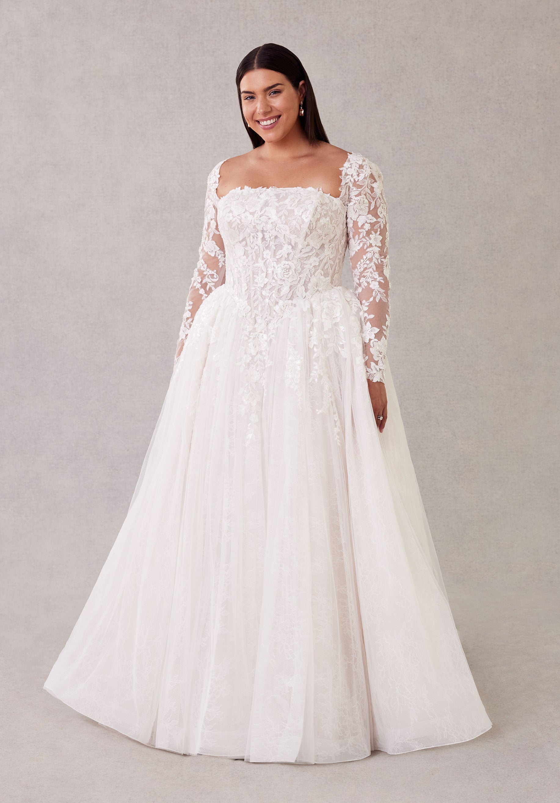morilee-sola-brautkleid-ballkleid-mit-abnehmbaren-rmeln image 1