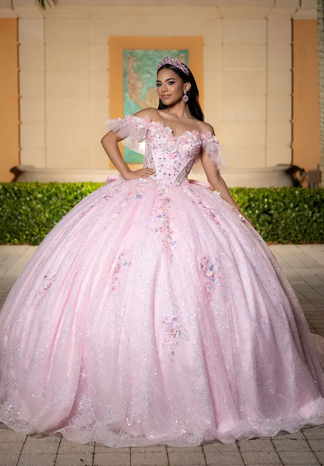 morilee-vizcaya-carolina-quincea-era-ballkleid-3d-blumen image 1