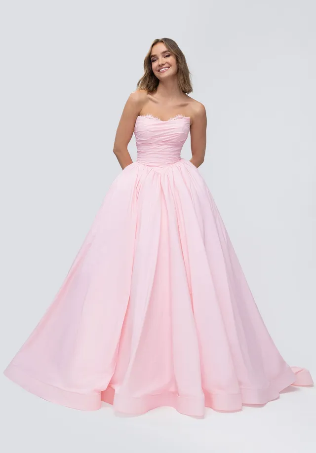 morilee-chantilly-lace-taft-party-ballkleid-mit-basque-taille image 1