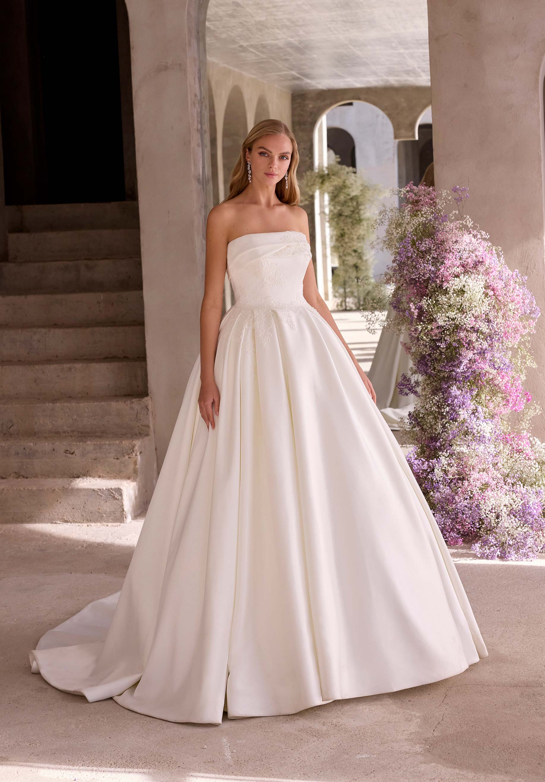 morilee-asteria-brautkleid-ballkleid-satin-spitze image 1