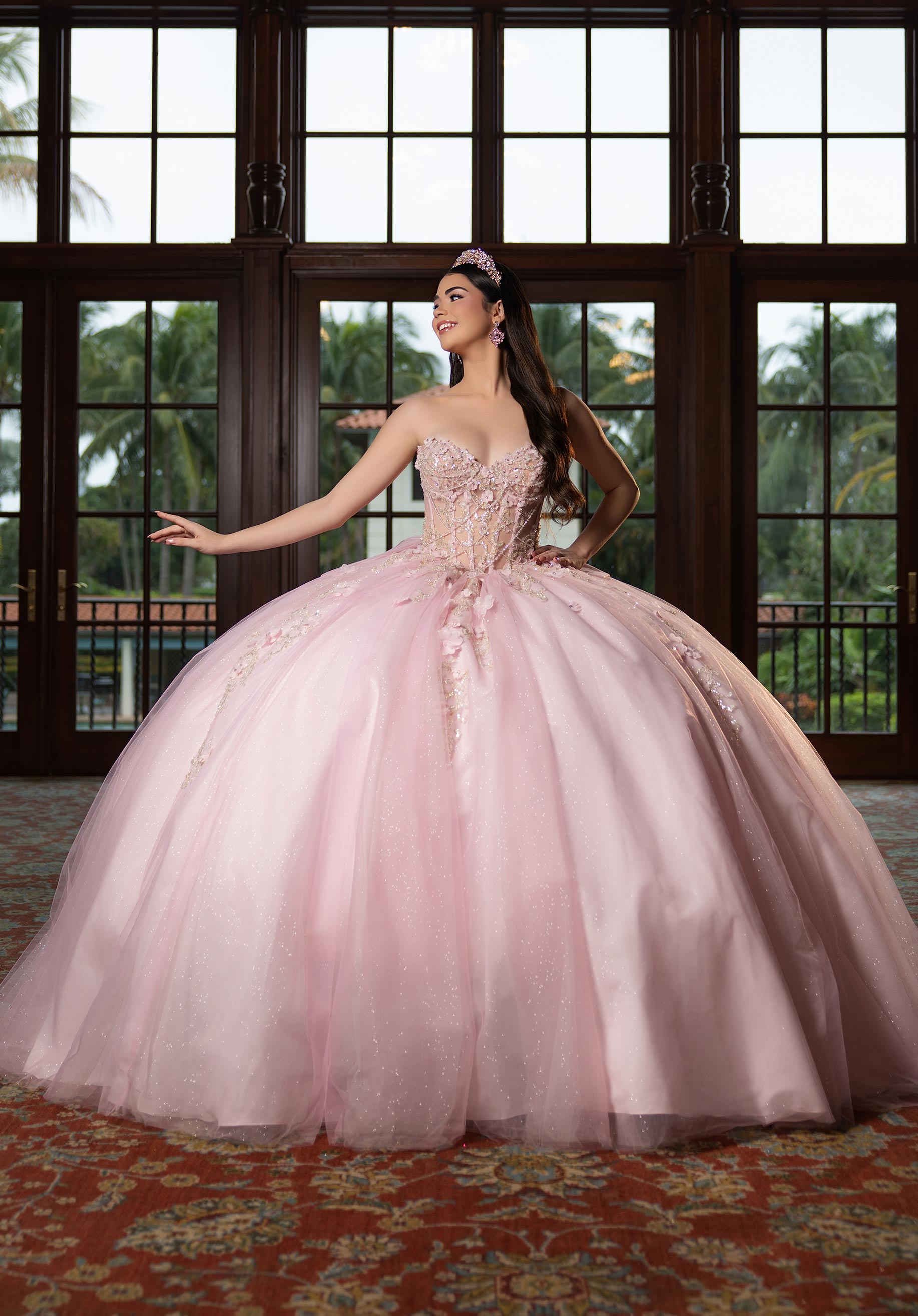morilee-belen-quincea-era-ballkleid-mit-chandelier-beading-und-choker image 7