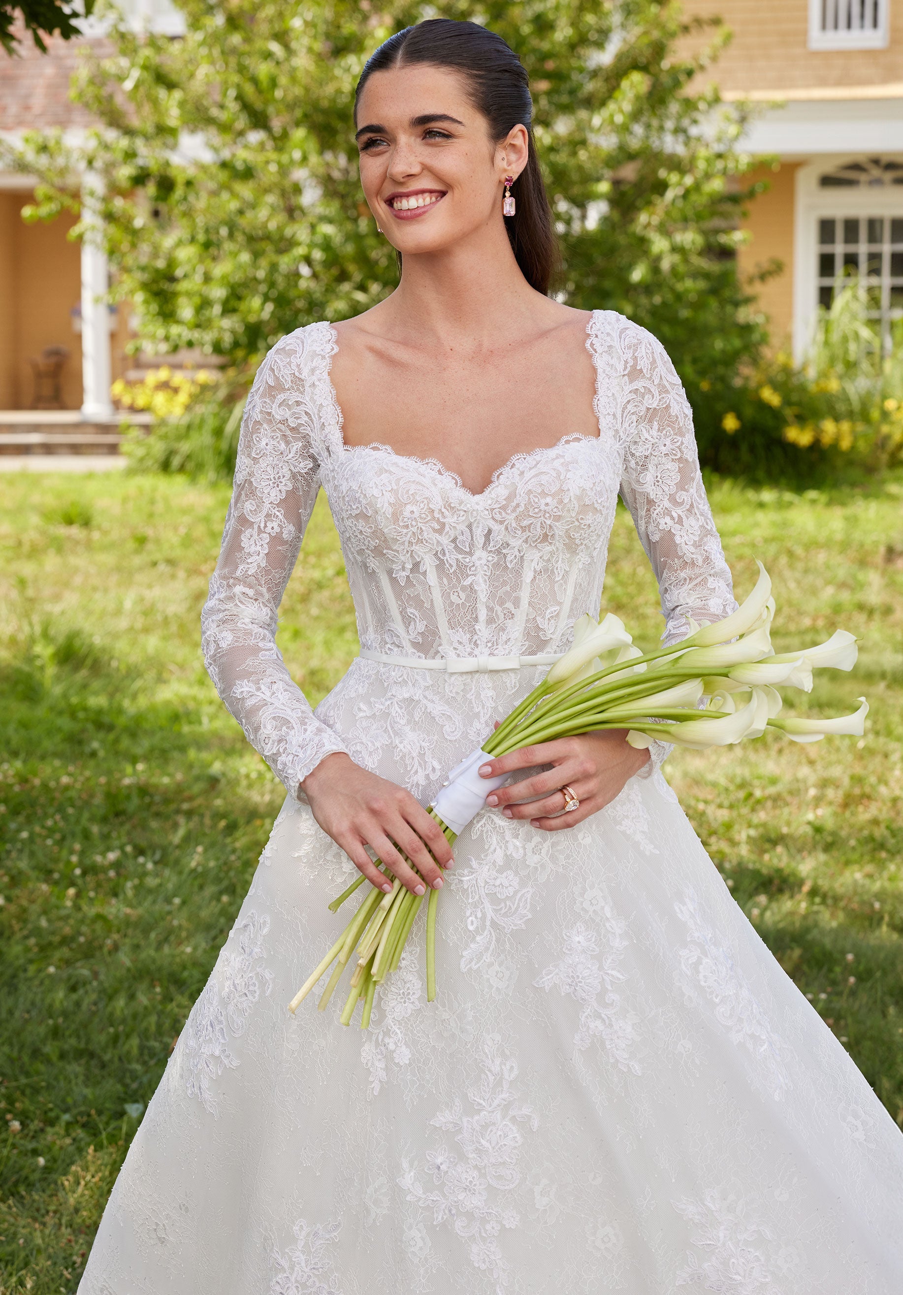 morilee-sannah-brautkleid-ballkleid-spitze-langarm image 4