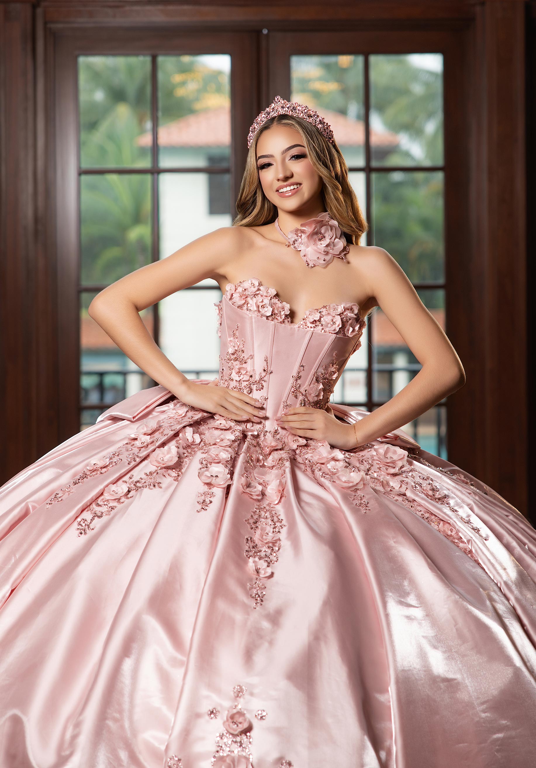 morilee-bridgette-quincea-era-kleid-ballkleid-aus-organza-und-satin-mit-3d-blume image 3