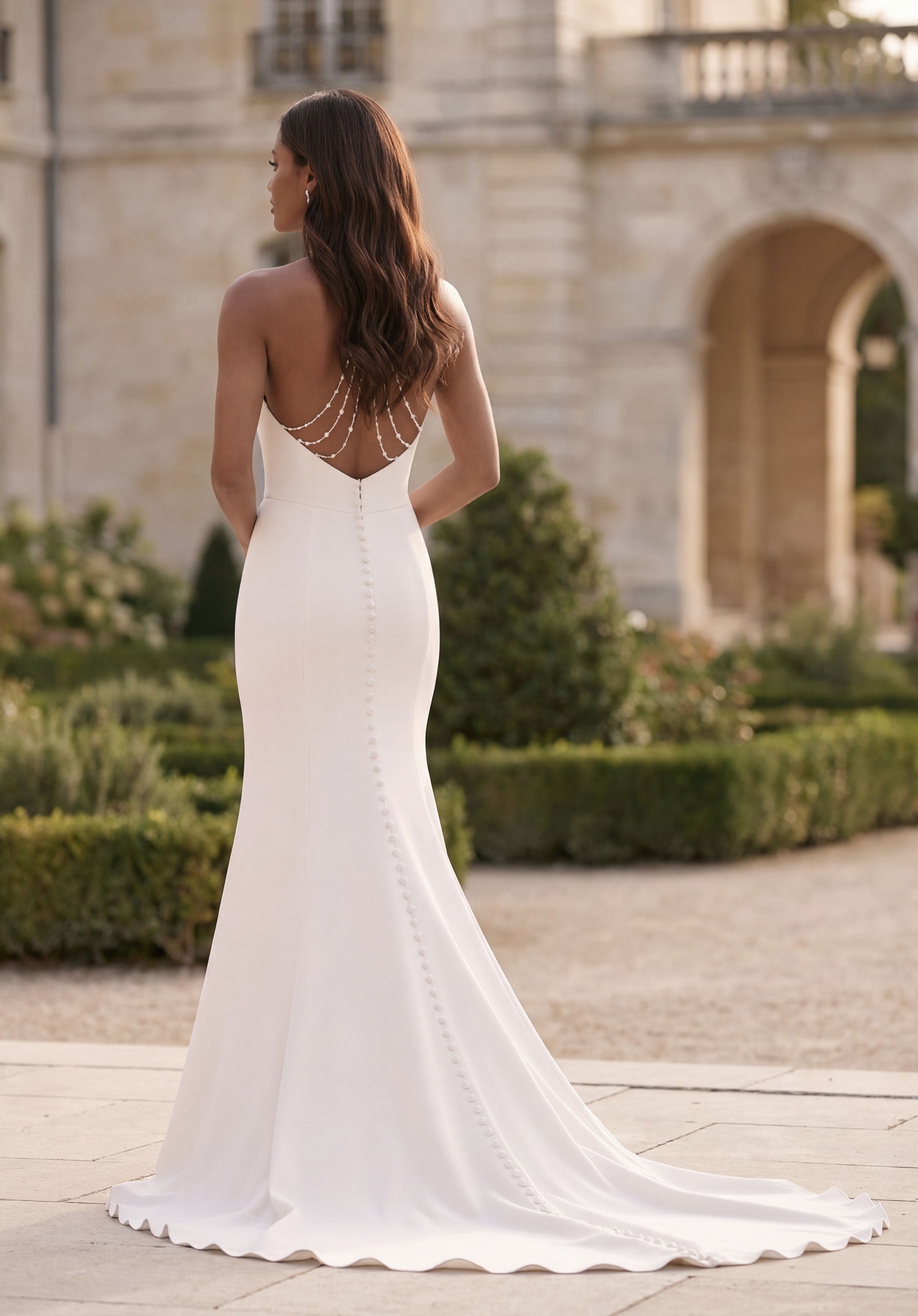 morilee-sandie-brautkleid-satin-halter-fit-flare-wildflower image 5
