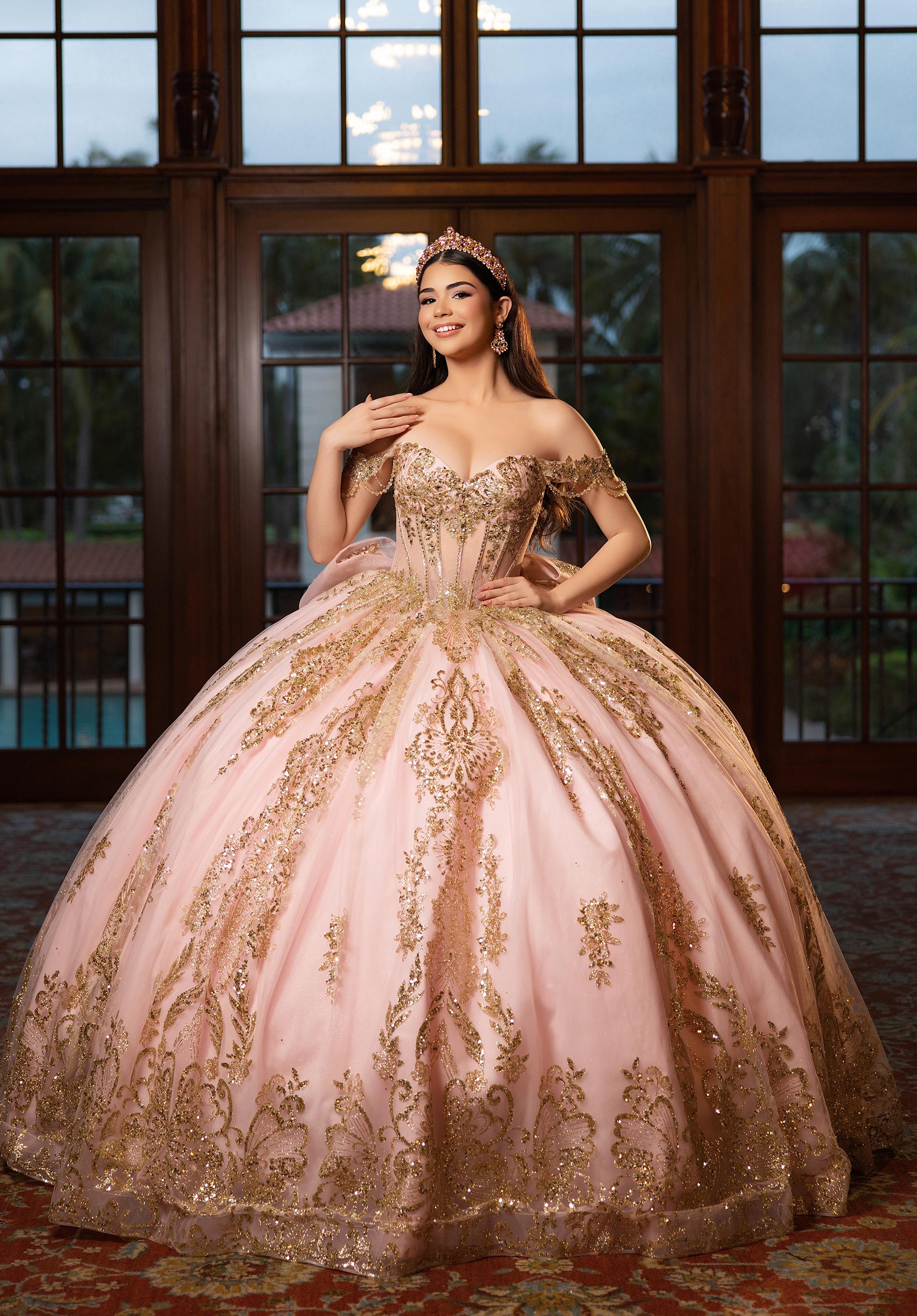 morilee-bonnie-quincea-era-ballkleid-glitzer-t-ll-cat-eye image 7