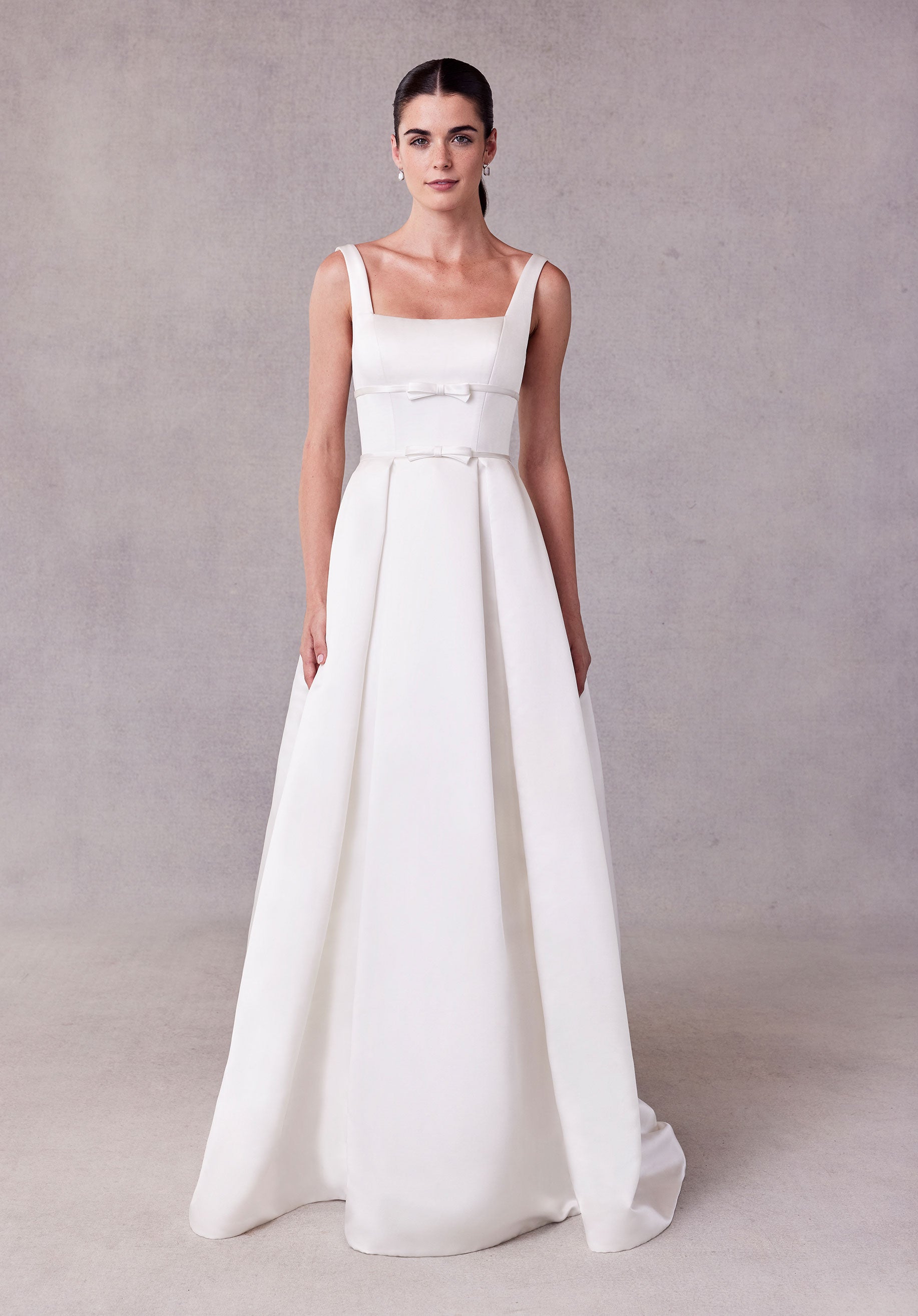morilee-seline-brautkleid-a-linie-satin-ivory image 1