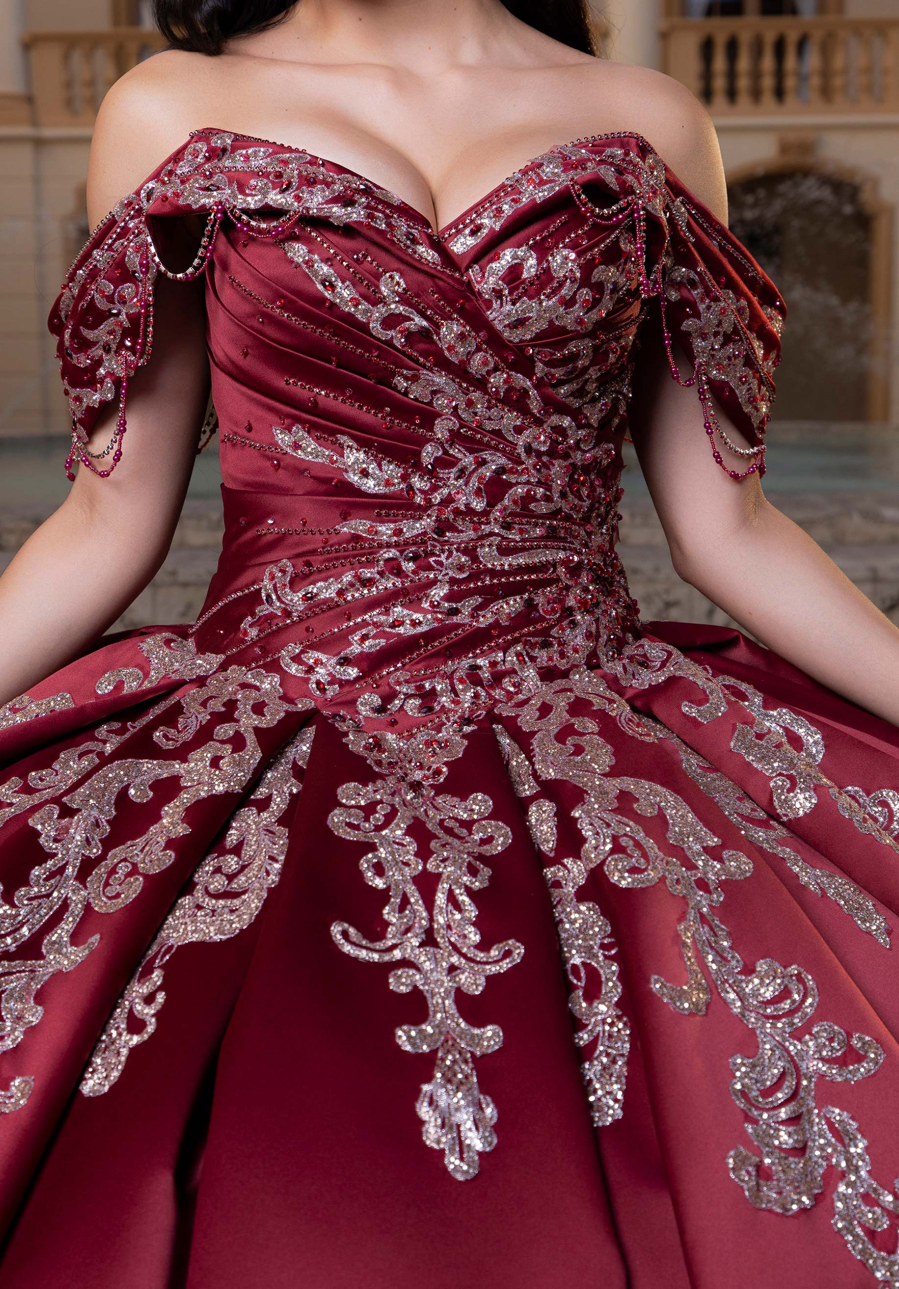 morilee-vizcaya-bree-quincea-era-kleid-satin-ballkleid-mit-schleife image 3