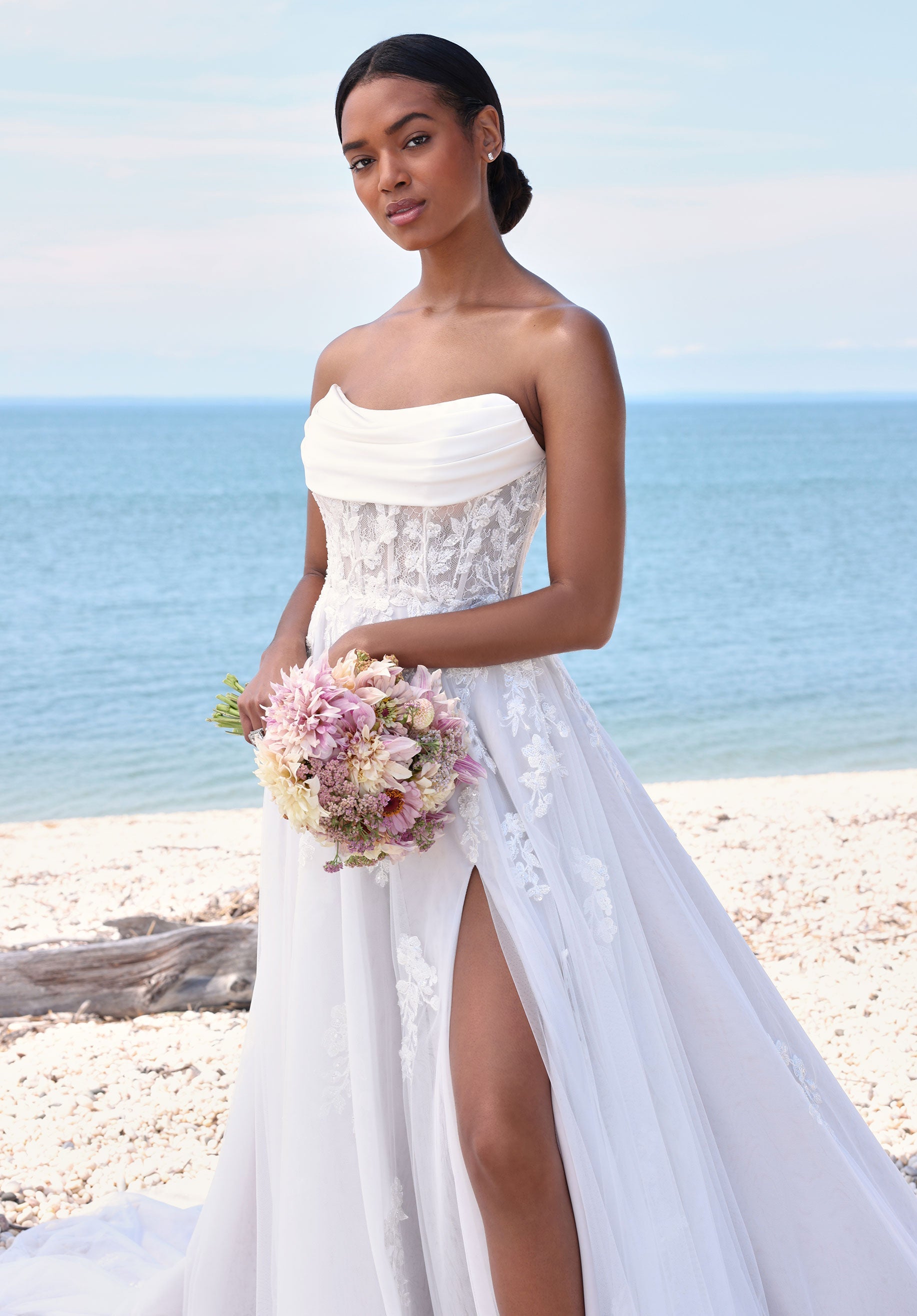morilee-summer-a-linie-brautkleid-aus-satin-und-t-ll-mit-schlitz image 3