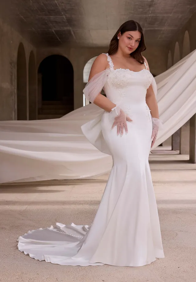 morilee-justina-brautkleid-mermaid-satin-mit-corsage-r-cken image 1
