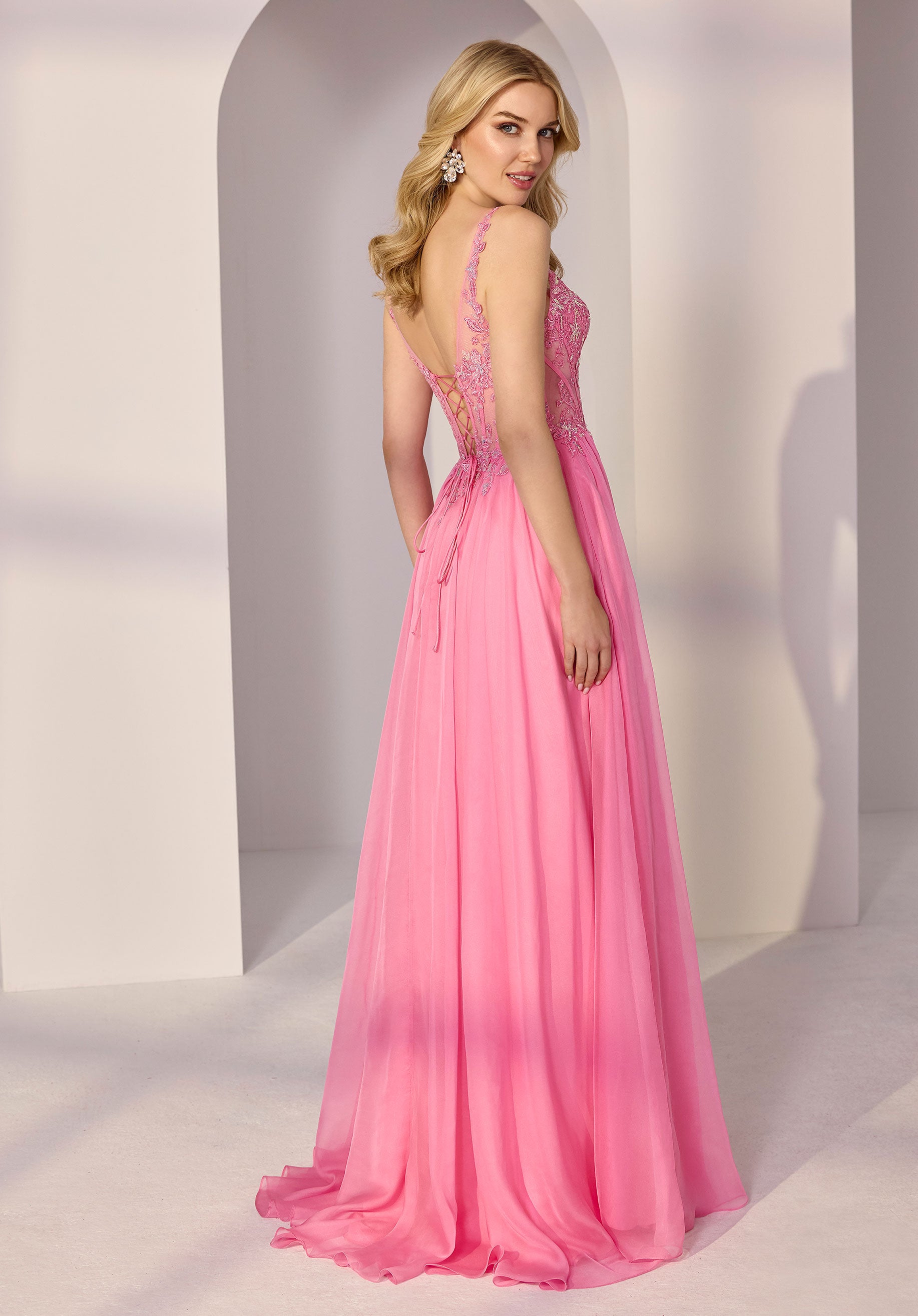 morilee-draped-bodice-floral-appliqu-chiffon-a-linie-partykleid image 3