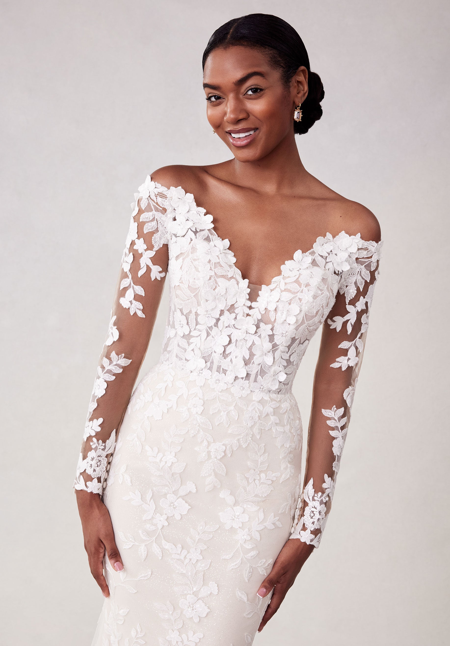 morilee-seely-brautkleid-fit-flare-off-shoulder image 2