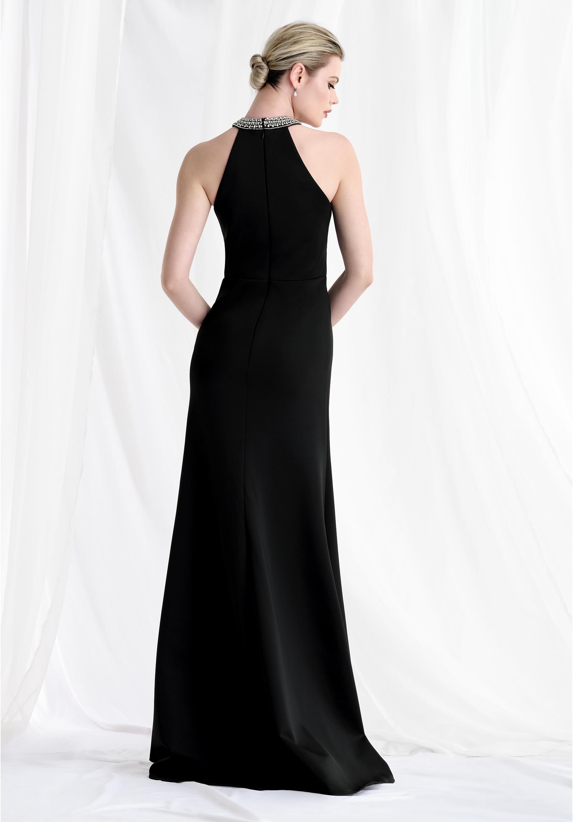 morilee-beaded-collar-halter-neck-fit-and-flare-abendkleid image 8
