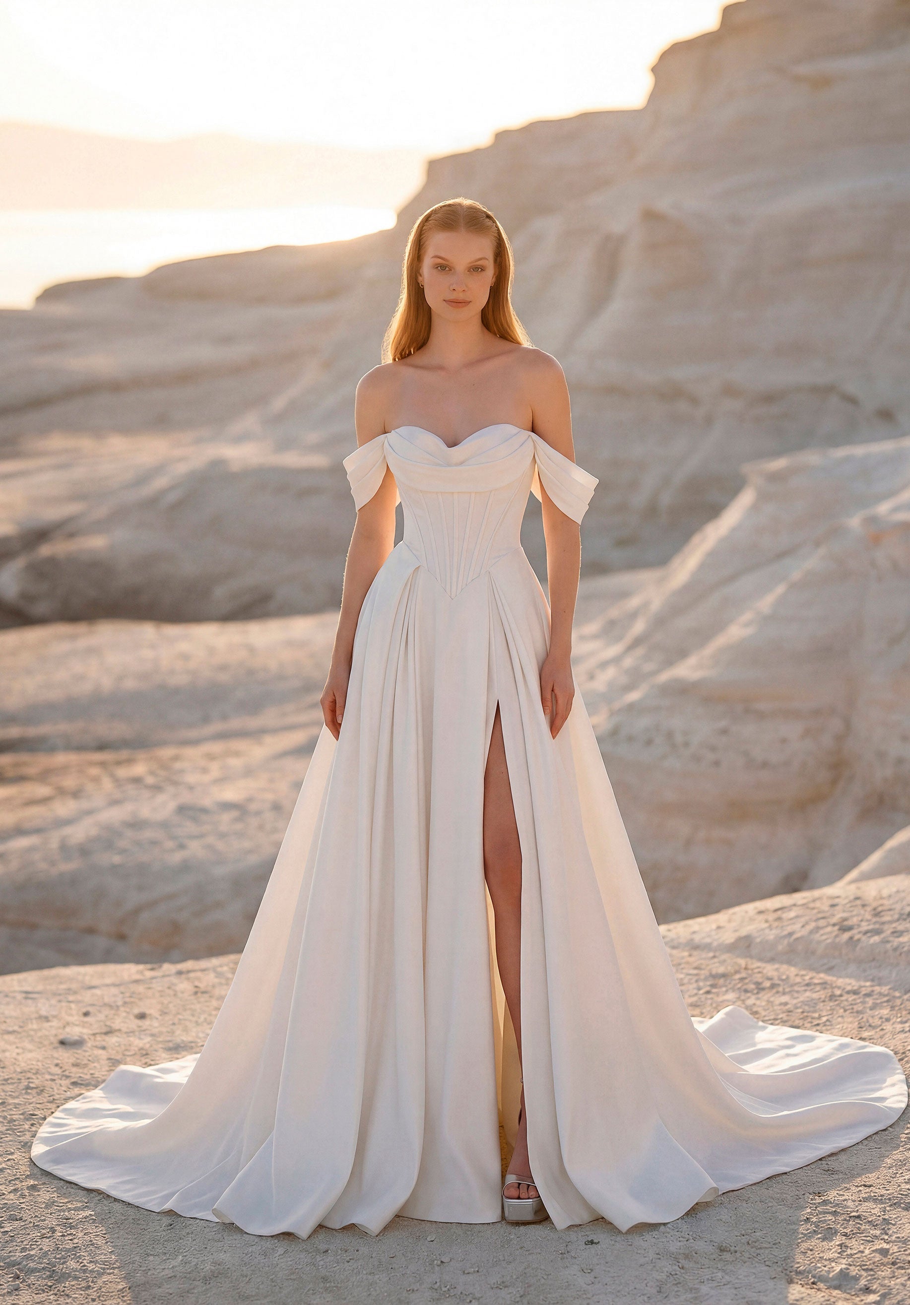 morilee-tobi-satin-a-linie-brautkleid-mit-schlitz image 1