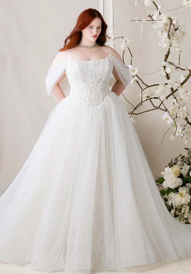 morilee-meli-a-linie-brautkleid image 1