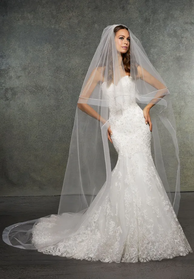 morilee-runder-brautschleier-mit-strass-und-horsehair-kante image 1