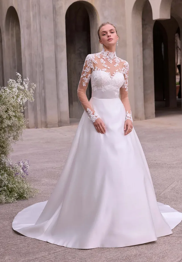 morilee-truth-brautkleid-ballkleid-spitze-satin-ivory-honey image 1