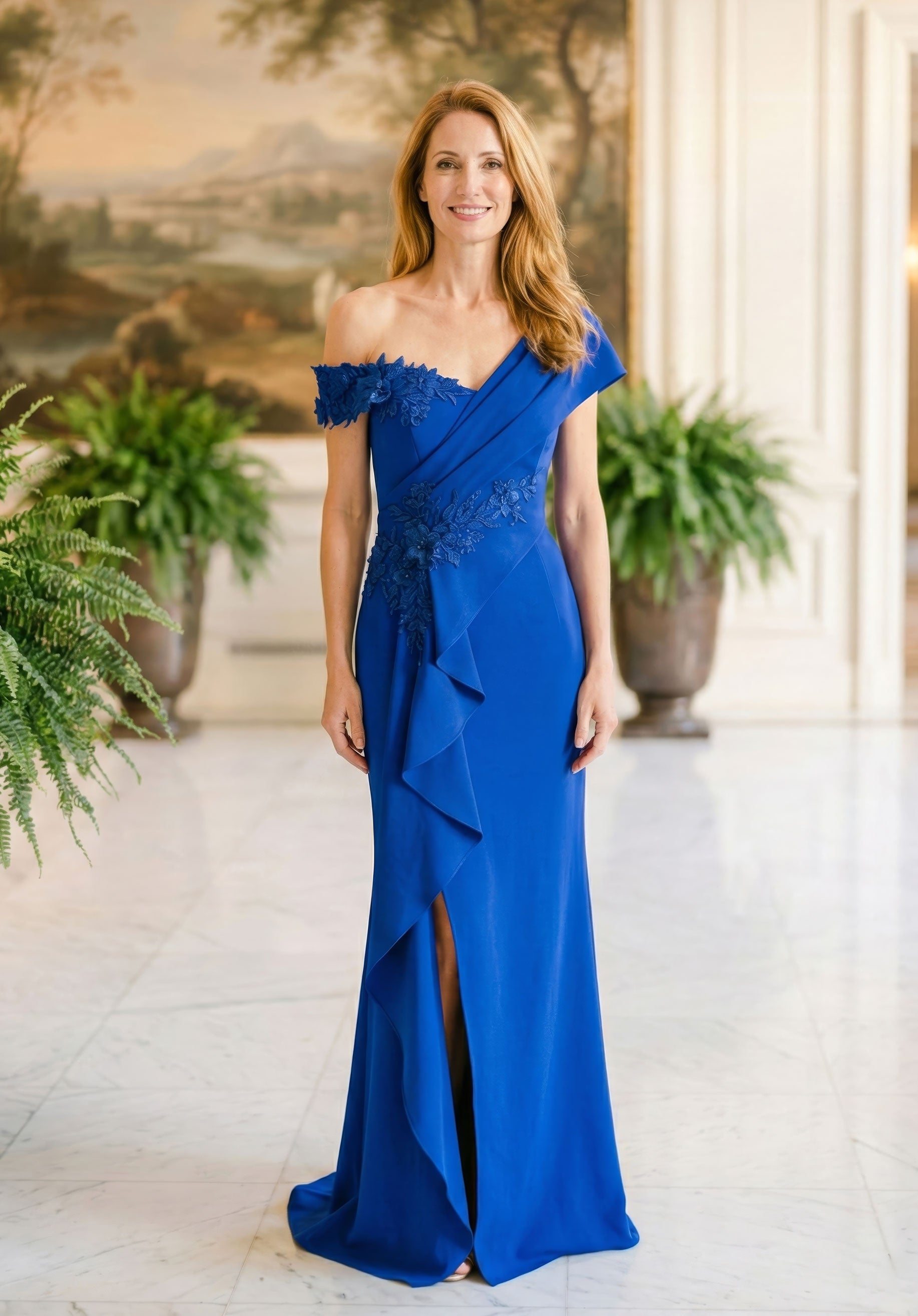 morilee-abendkleid-one-shoulder-3d-bl-ten-fit-flare-mit-schlitz image 4