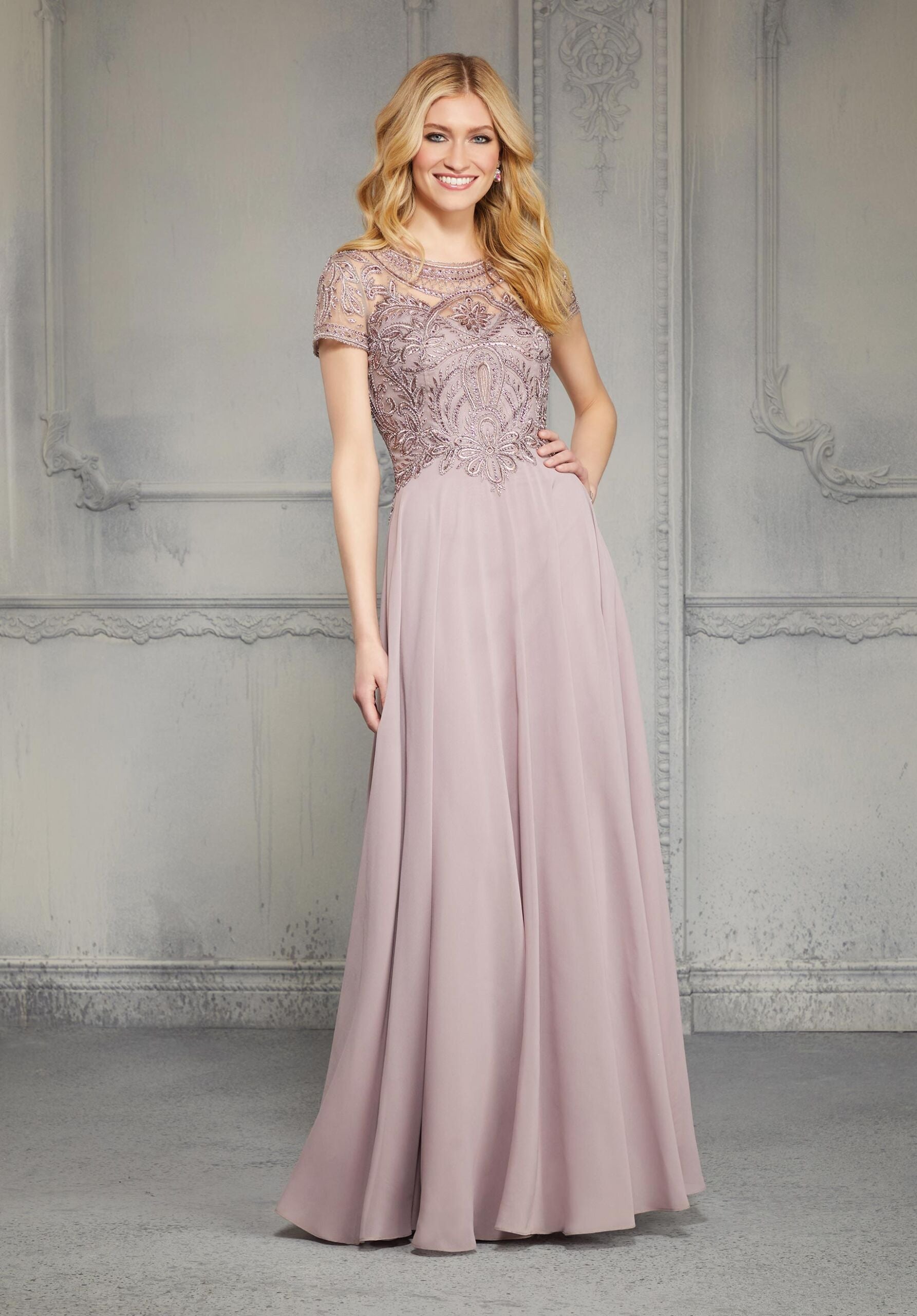 morilee-chiffon-abendkleid-mit-perlen-netz-bodice-und-illusionsr-cken image 5