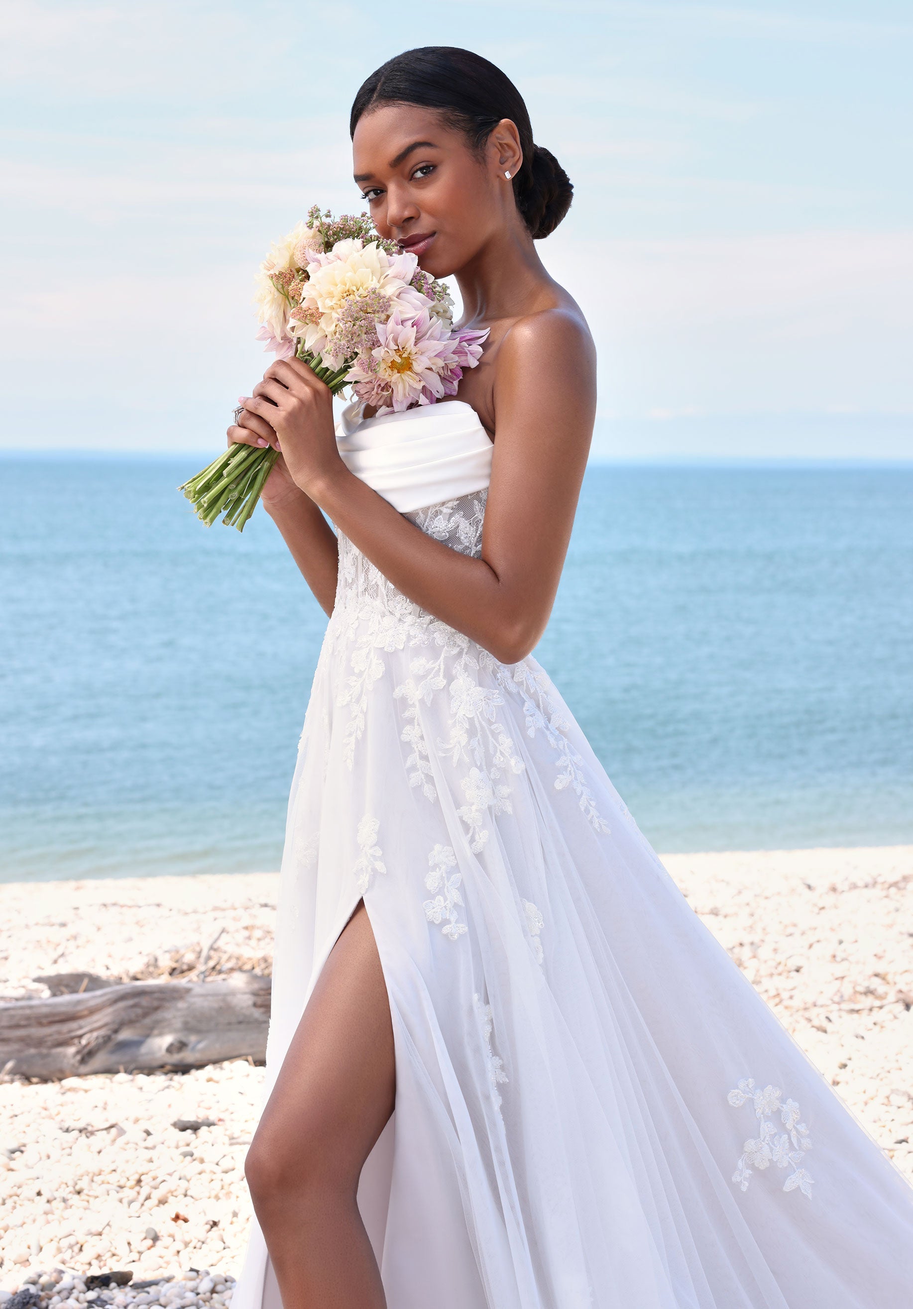 morilee-summer-a-linie-brautkleid-aus-satin-und-t-ll-mit-schlitz image 4
