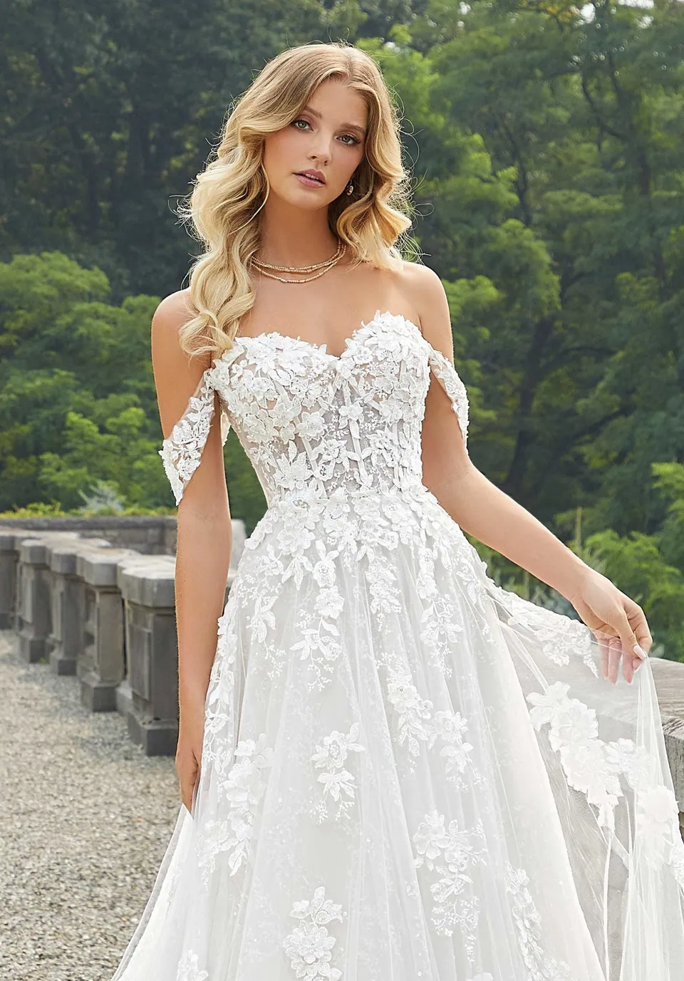 morilee-spitze-off-shoulder-rmel-aus-netz image 1