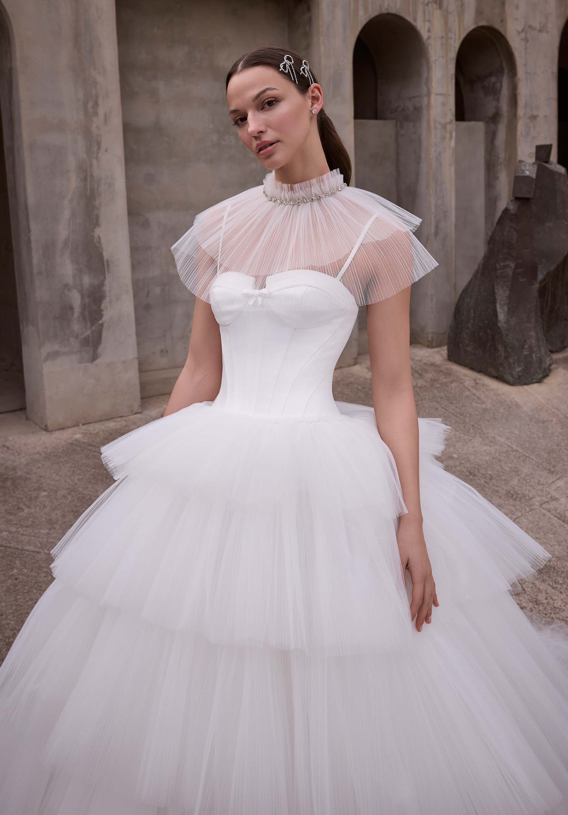 morilee-danae-brautkleid-duchess-satin-mit-t-llrock image 2