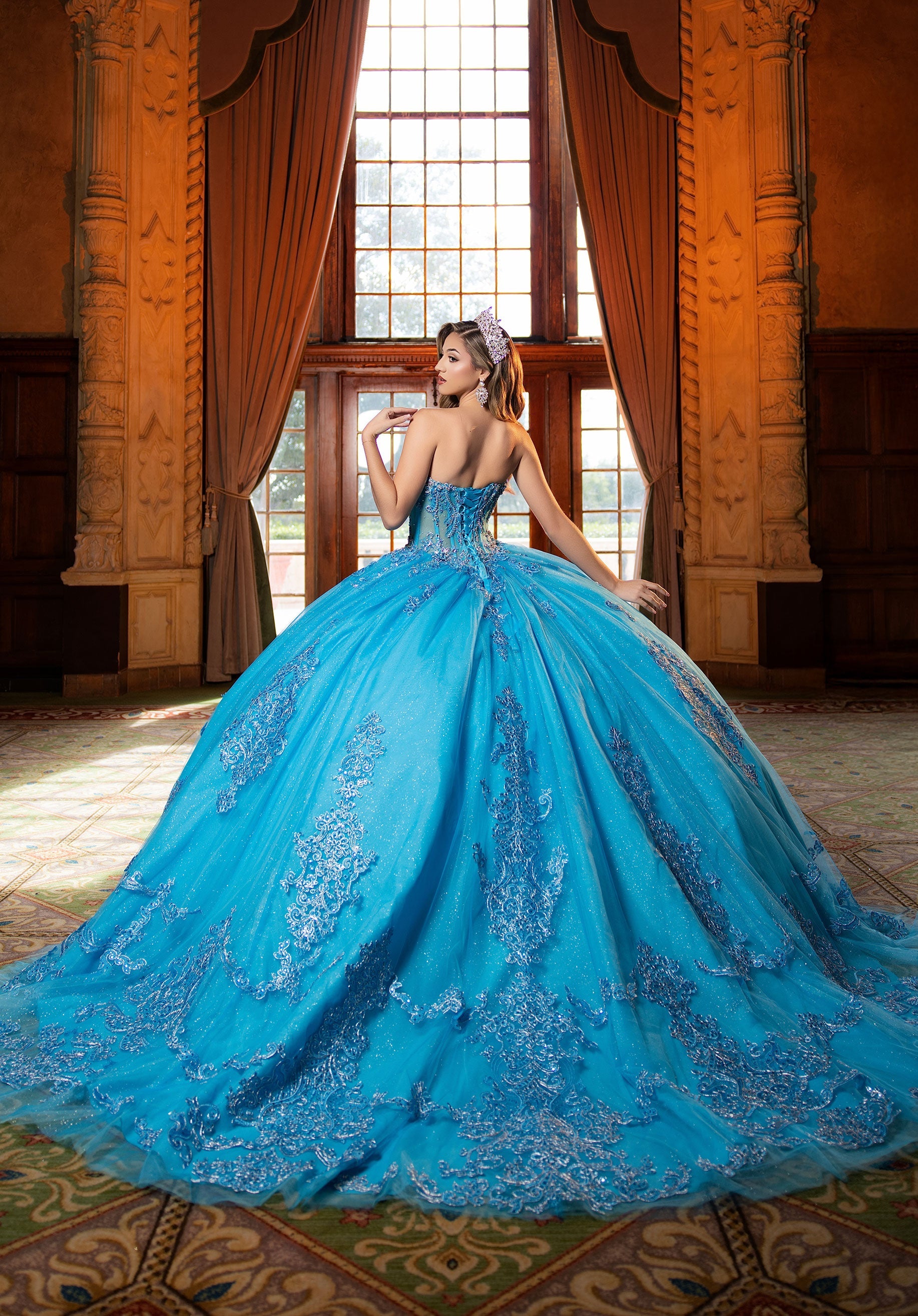 morilee-claudia-quincea-era-kleid-glitzer-t-ll-ballkleid-mit-korsett image 8