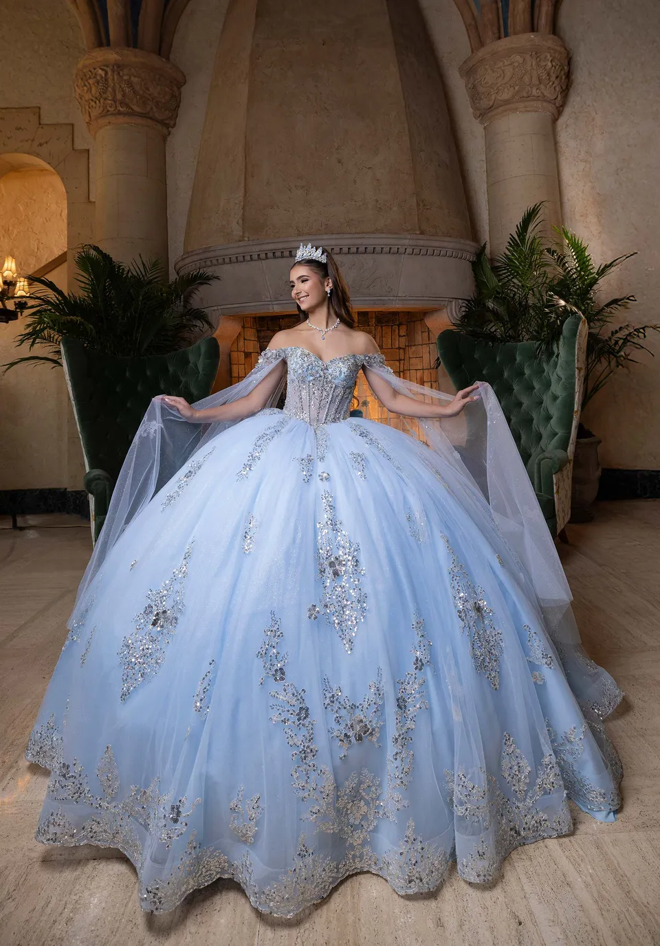 morilee-vizcaya-bianca-quincea-era-ballkleid-mit-glitzert-ll image 1