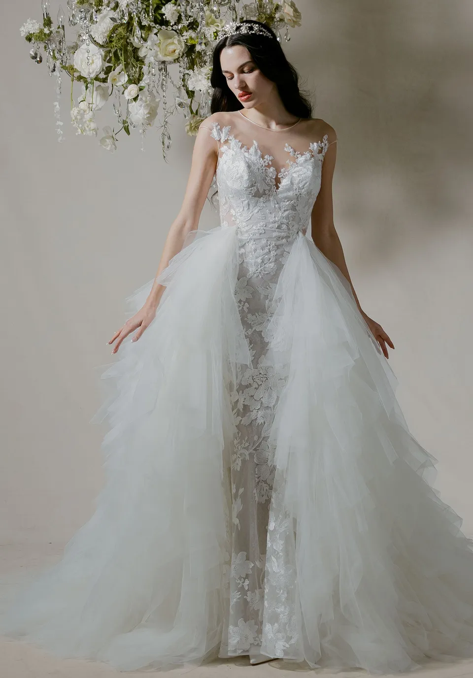 morilee-tiered-tulle-overskirt-braut-berrock image 1