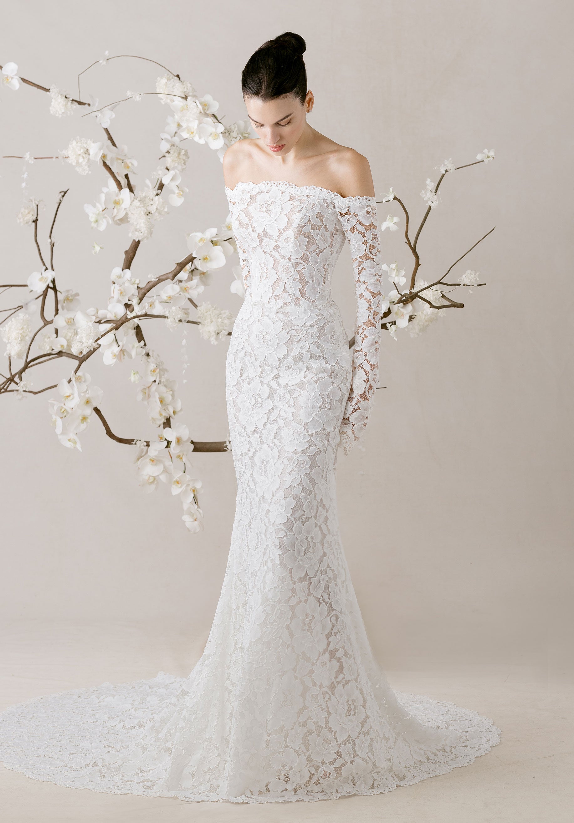 morilee-posy-brautkleid-mermaid-mit-langarm-und-peony-spitze image 3