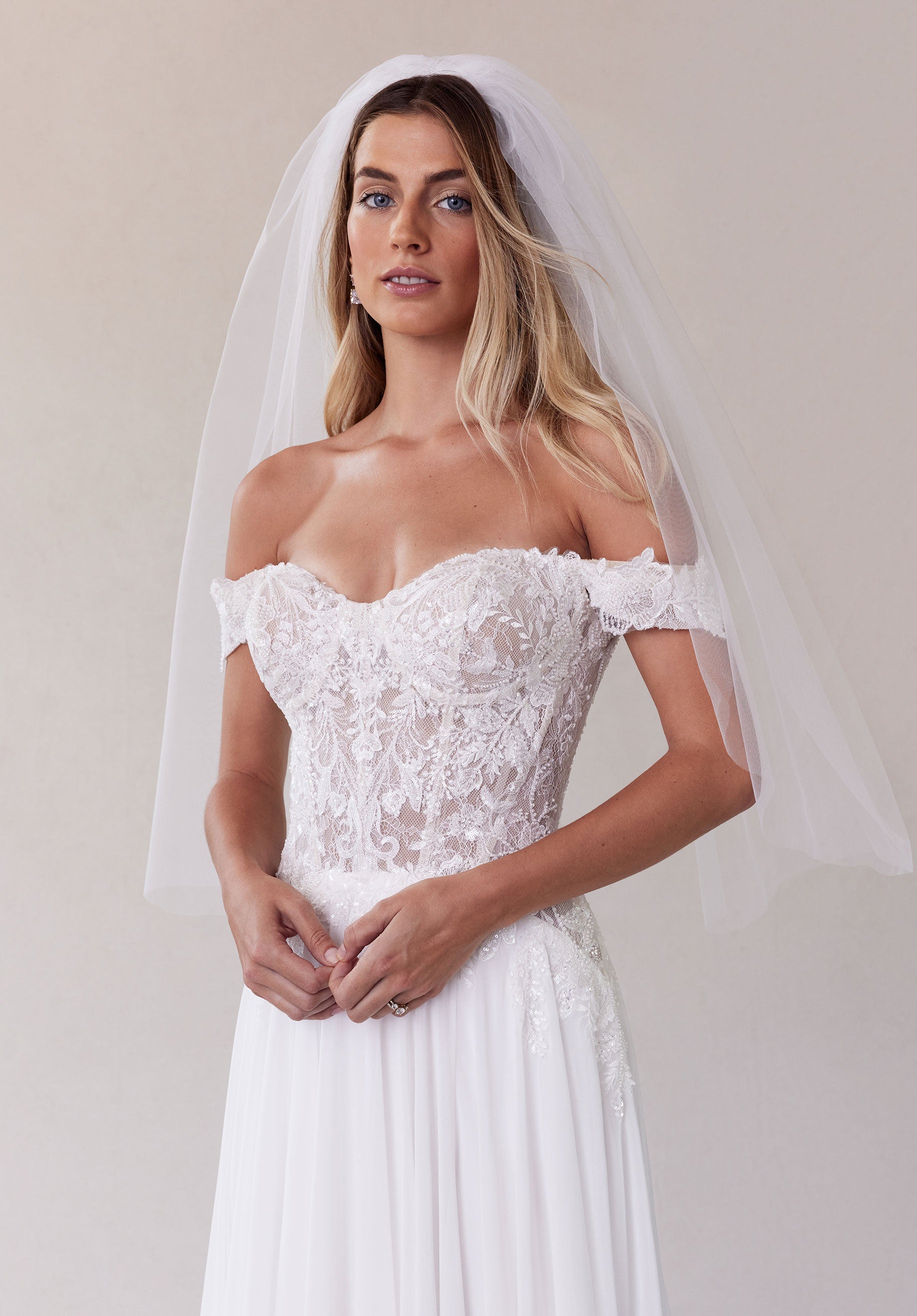 morilee-plain-tulle-schleier-ellbogenl-nge image 1