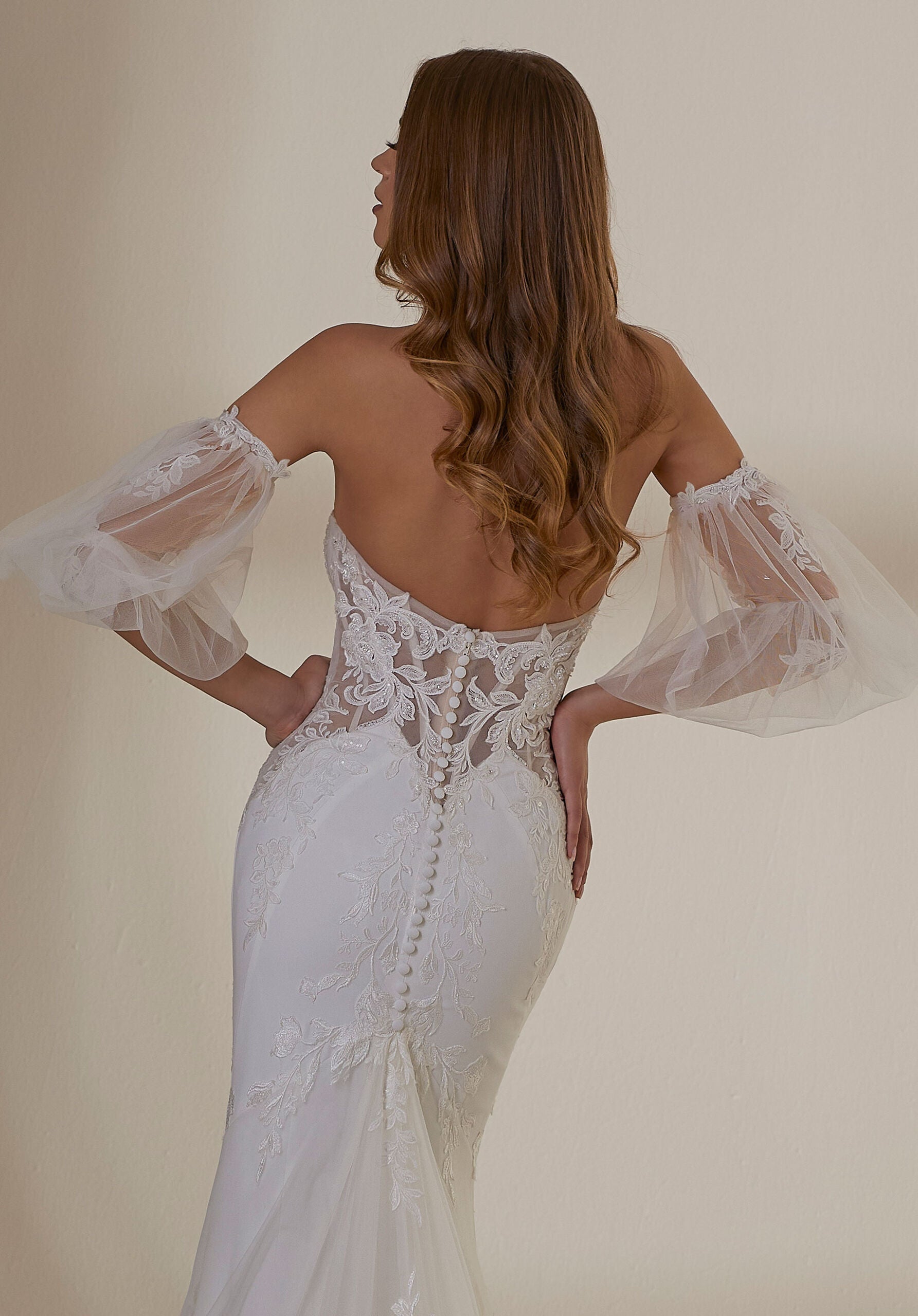 morilee-frosted-lace-pouf-rmel-abnehmbare-off-shoulder-braut-rmel image 2