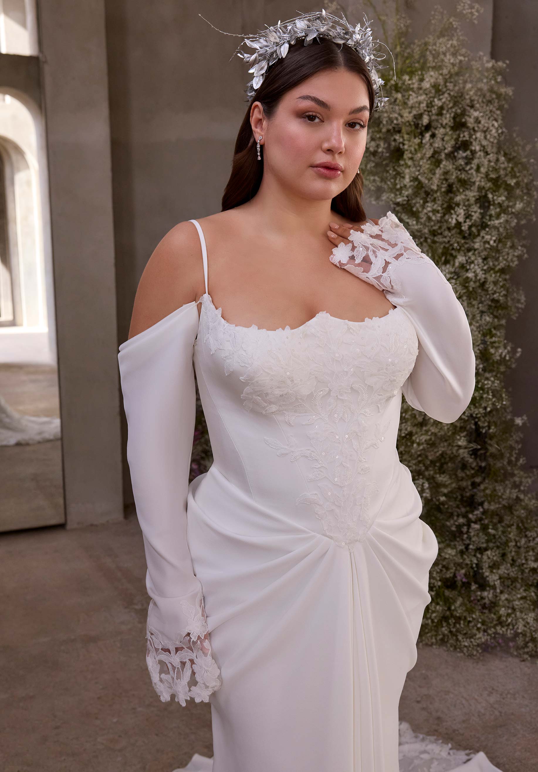 morilee-valeria-fit-and-flare-brautkleid-mit-rmeln image 6