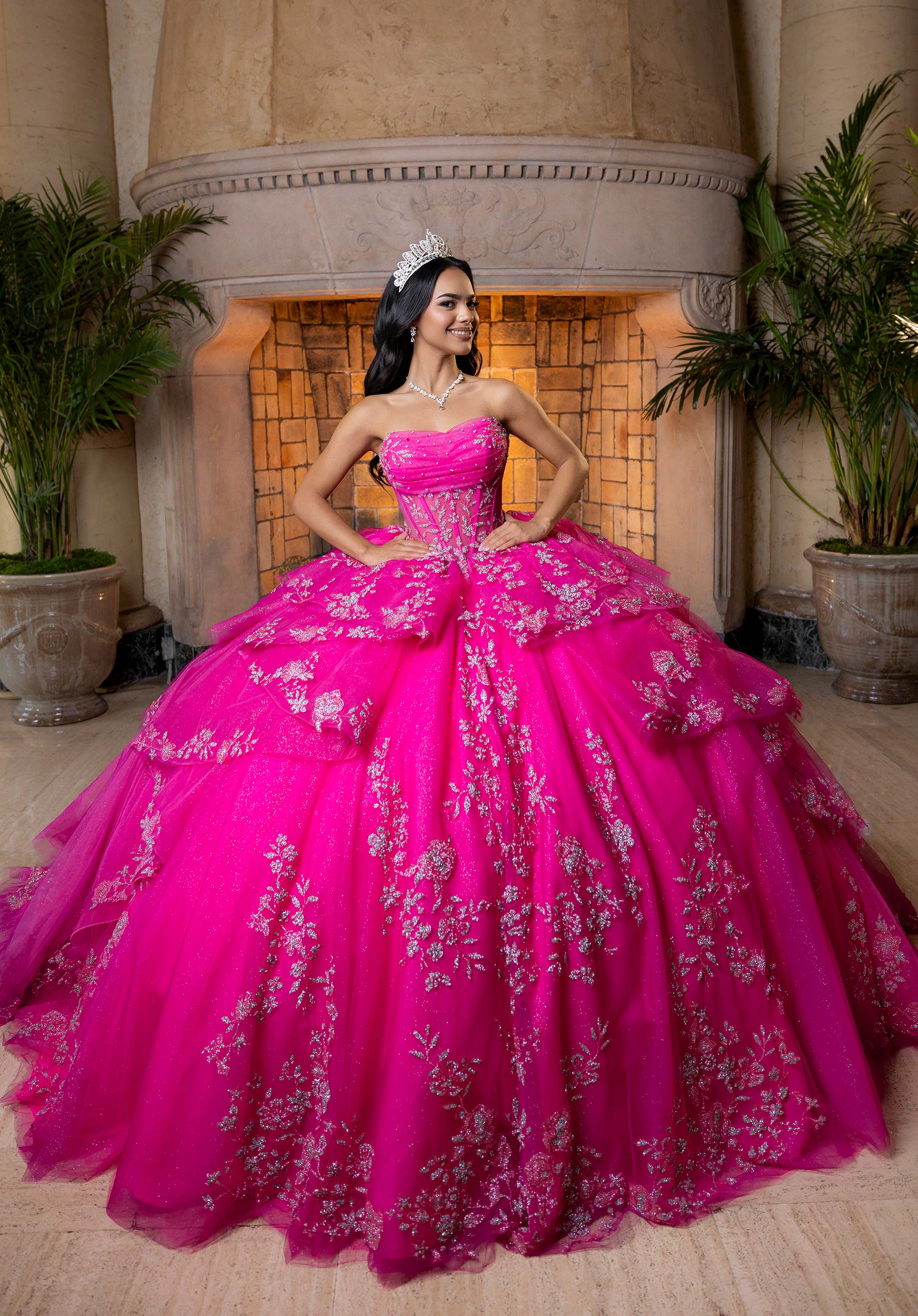 morilee-bea-quincea-era-ballkleid-glitzer-t-ll image 2