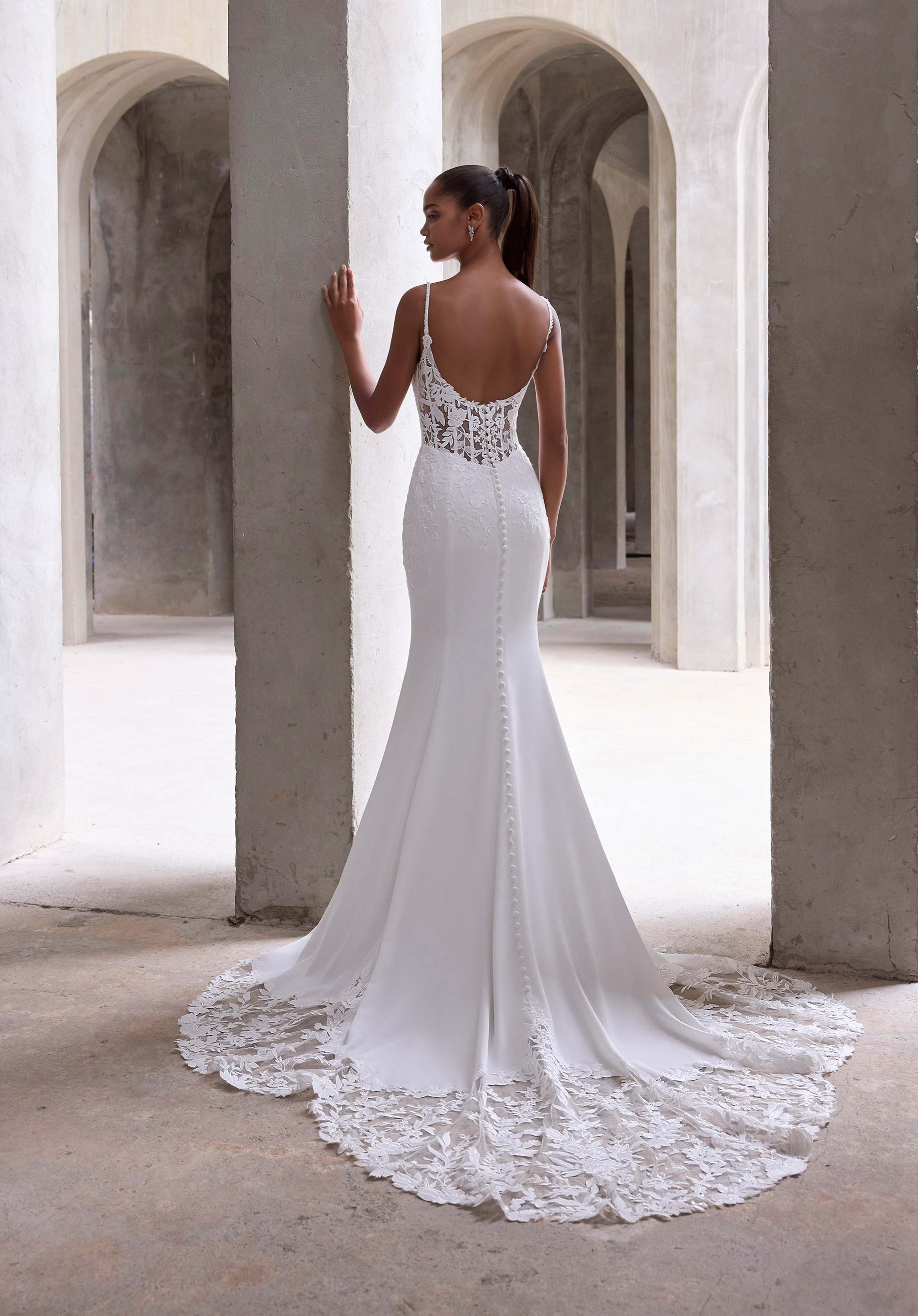 morilee-amaris-brautkleid-stretch-crepe-mit-spitze-ivory-honey image 7