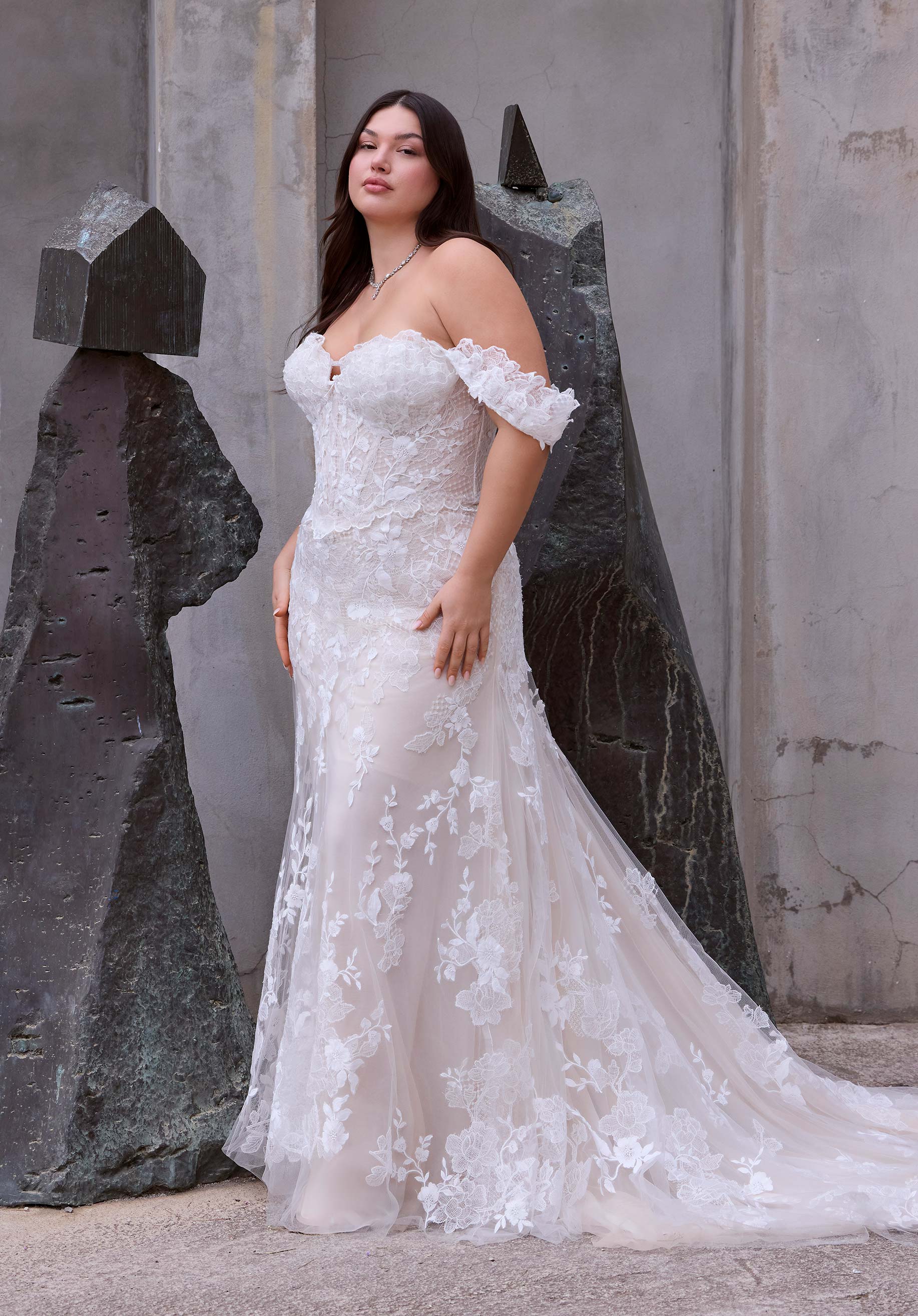 morilee-livia-brautkleid-a-linie-t-ll-mit-rmeln image 3