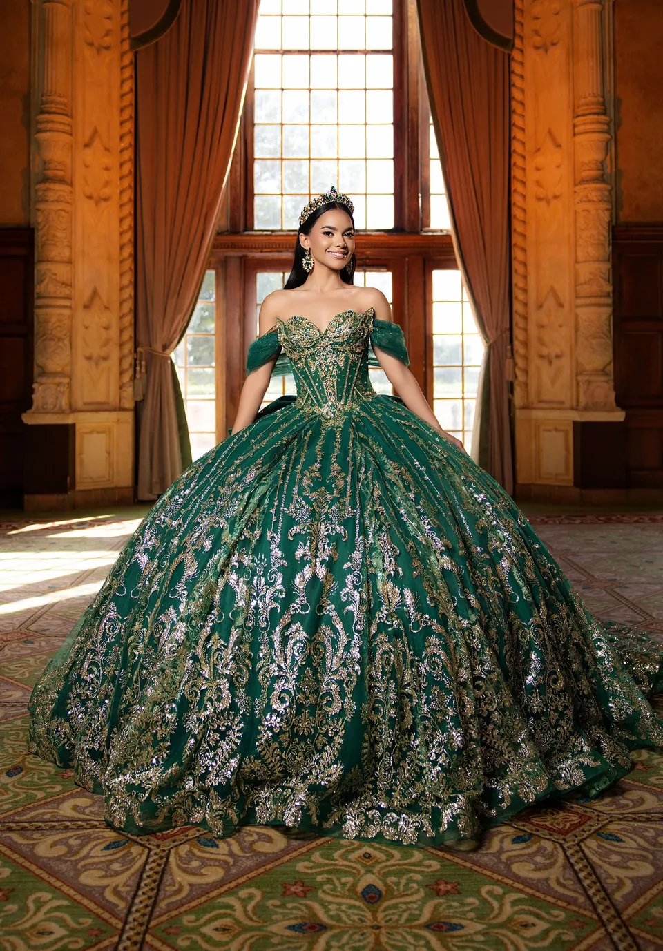 morilee-cynthia-quincea-era-kleid-mit-glitzer-t-llrock image 1
