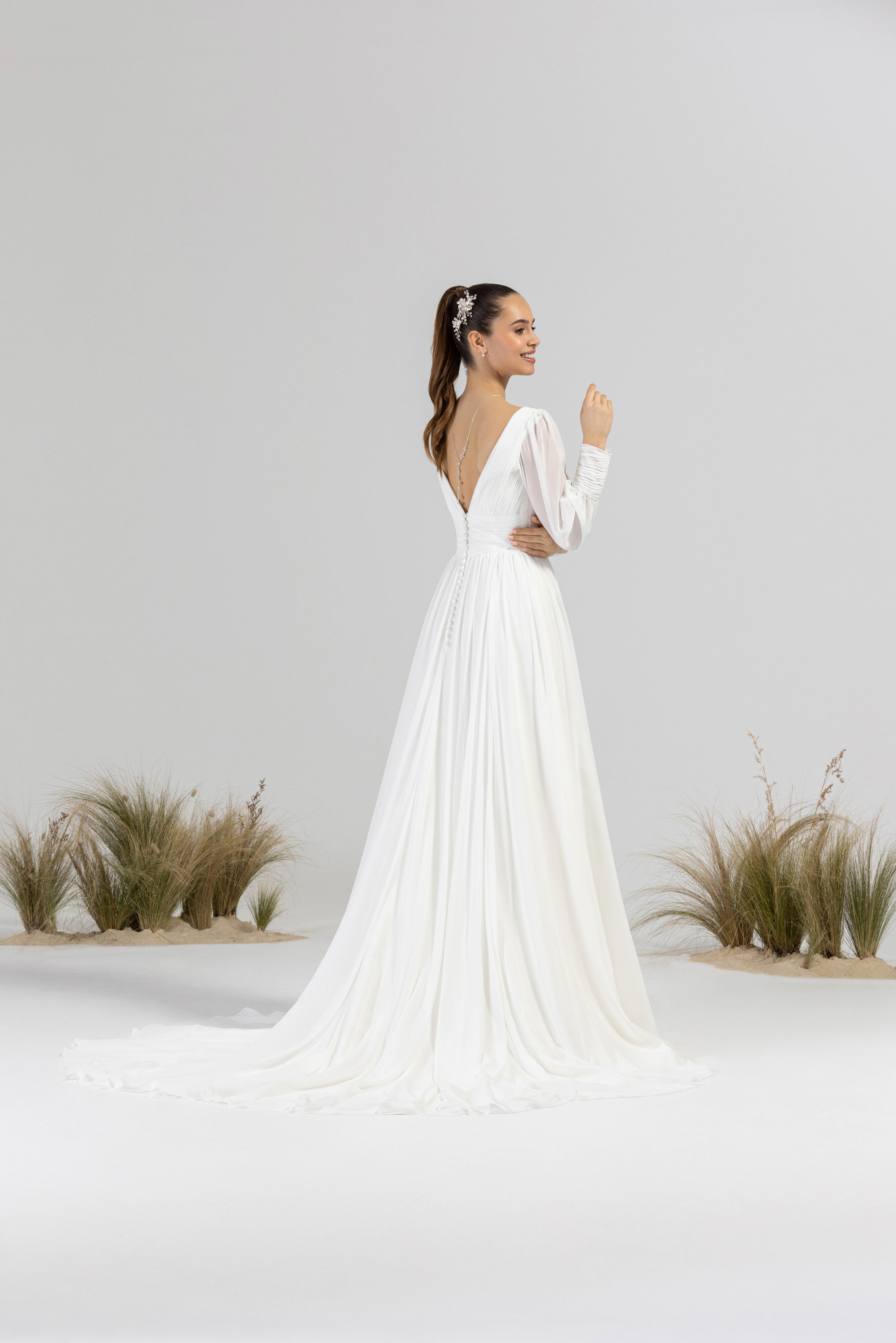 eglantine-lolita-brautkleid-ivory-wei-mit-rmeln-gr-34-54 image 3