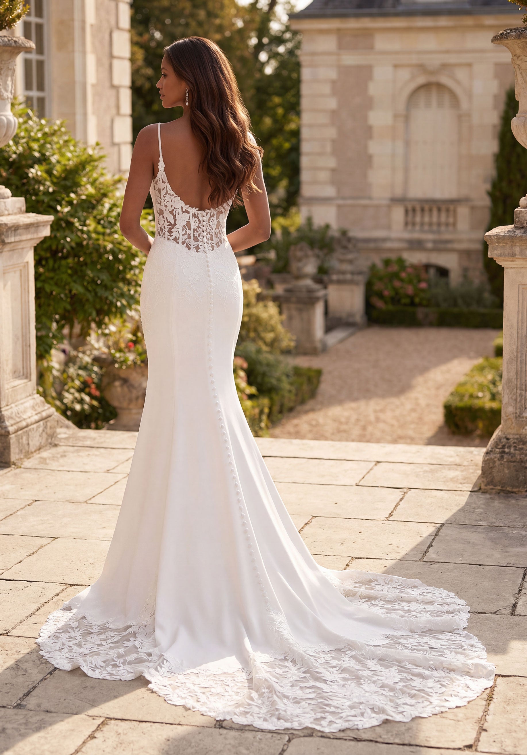 morilee-amaris-brautkleid-stretch-crepe-mit-spitze-ivory-honey image 3