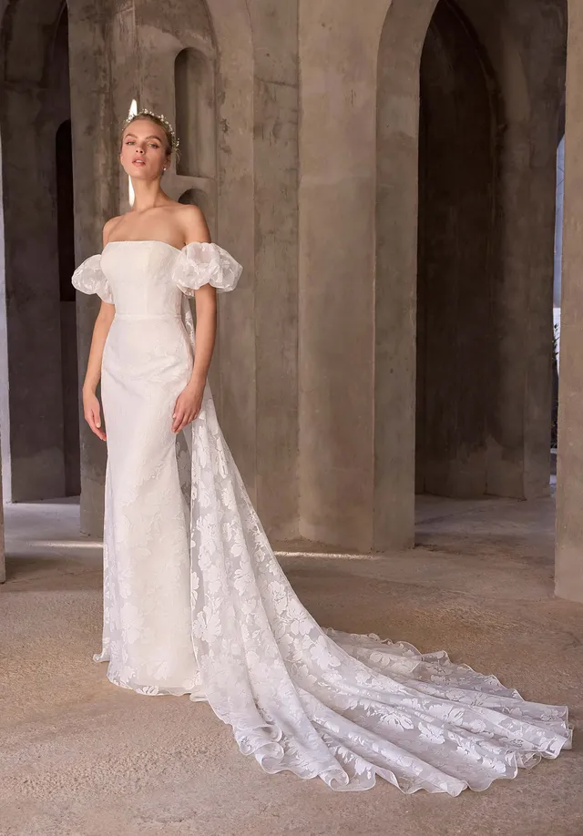 morilee-sen-brautkleid-burnout-organza-mit-puff-rmel image 1