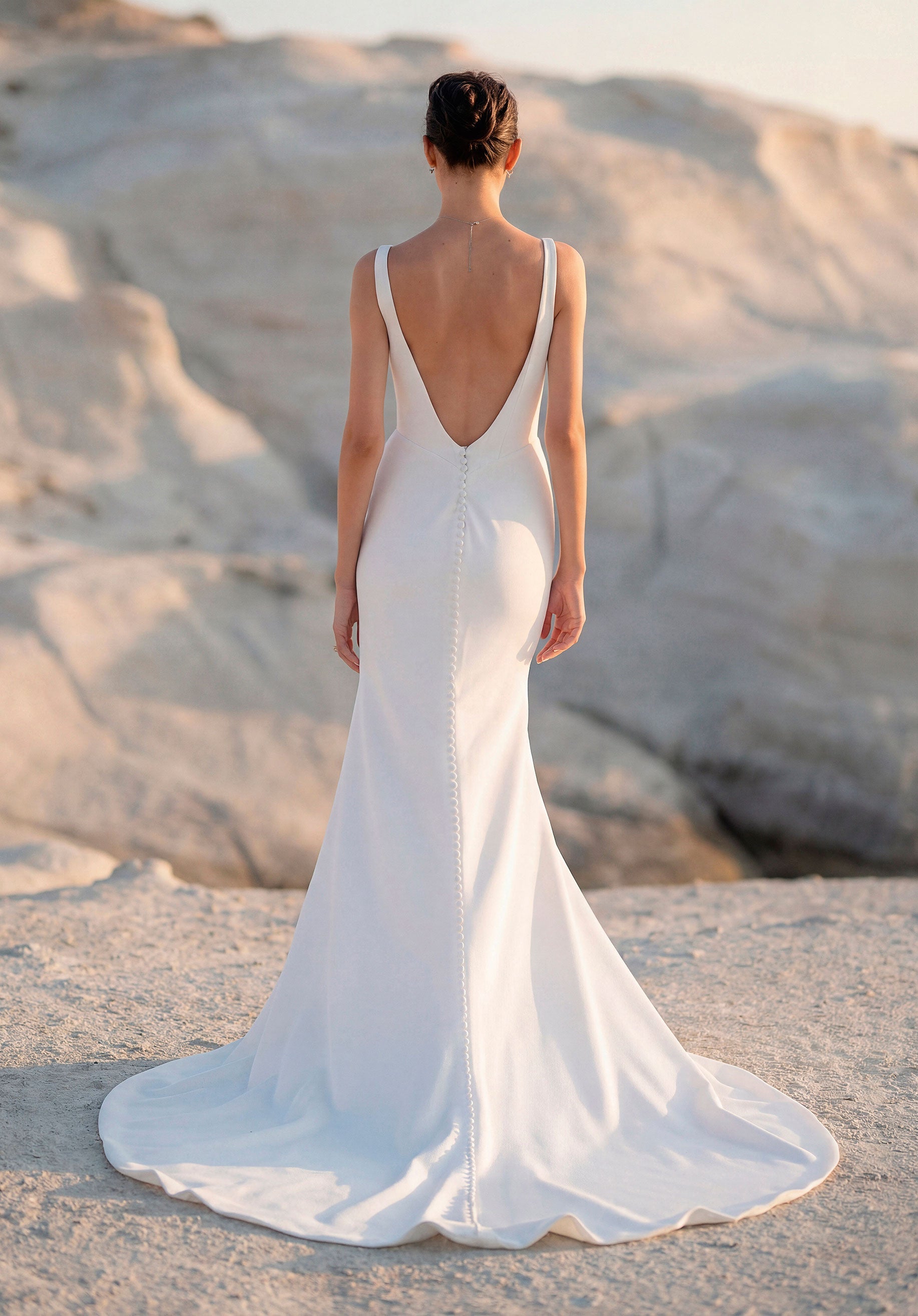 morilee-taja-brautkleid-crepe-meerjungfrau-eck-ausschnitt image 3