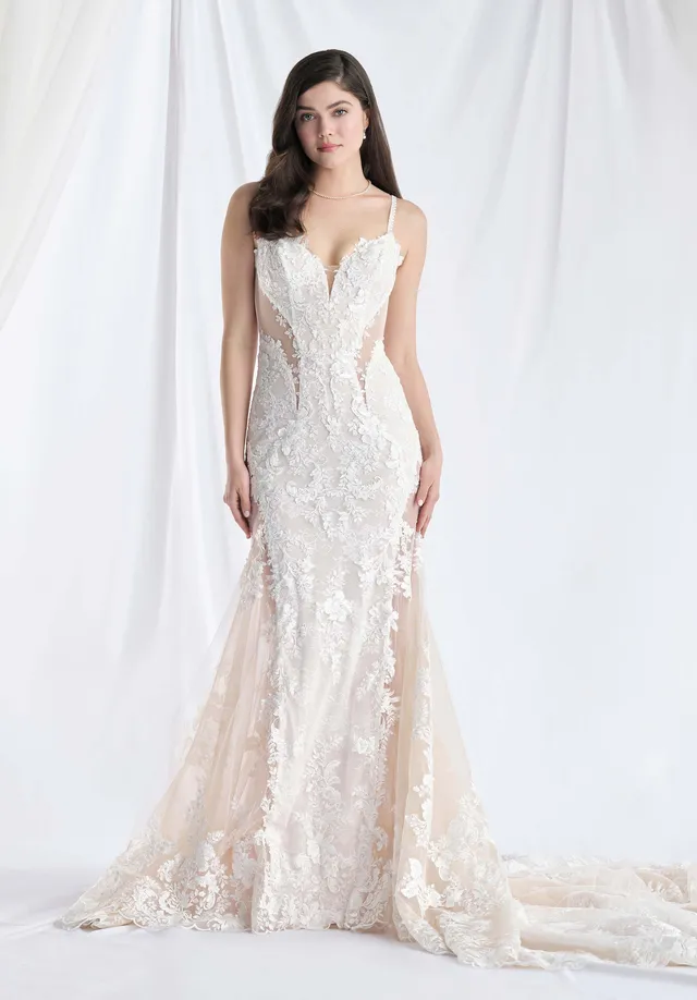 morilee-nel-brautkleid-sheath-mit-notched-ausschnitt-und-cut-outs image 1