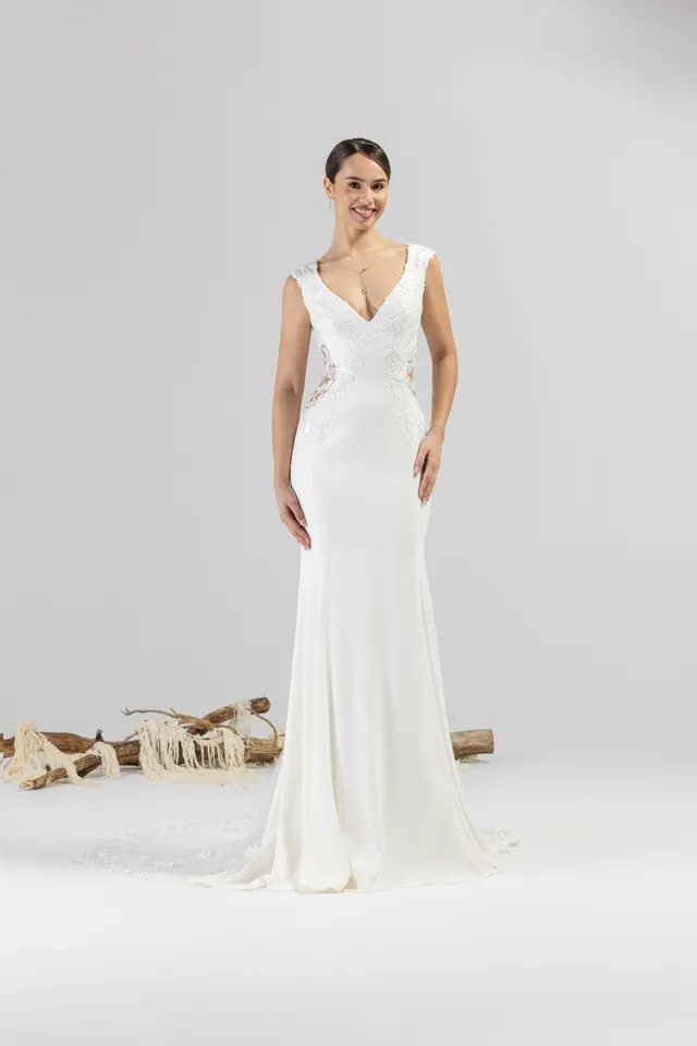 eglantine-laine-brautkleid-ivoire-wei-gr-34-74 image 1