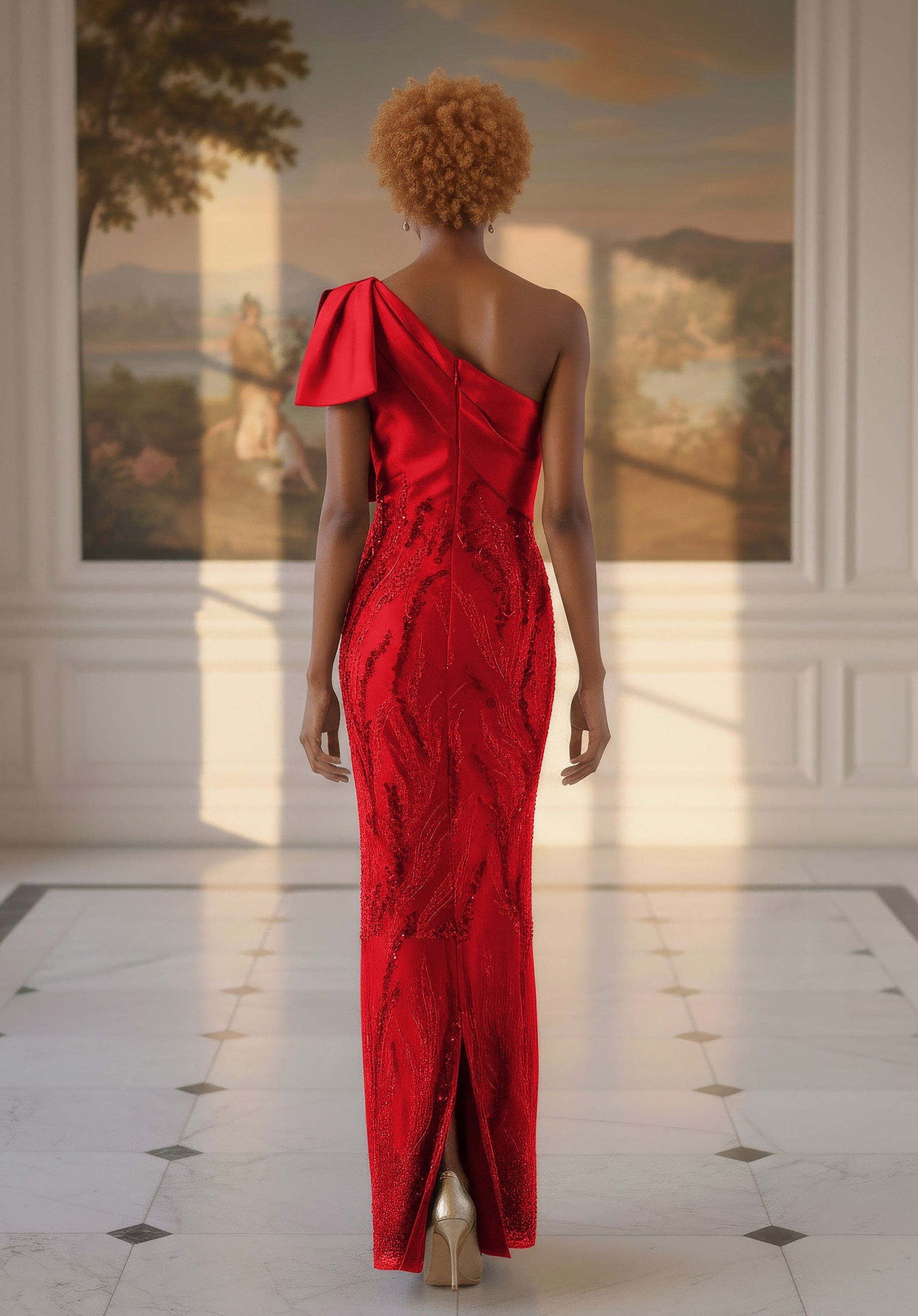 morilee-one-shoulder-mikado-abendkleid-mit-overskirt image 3