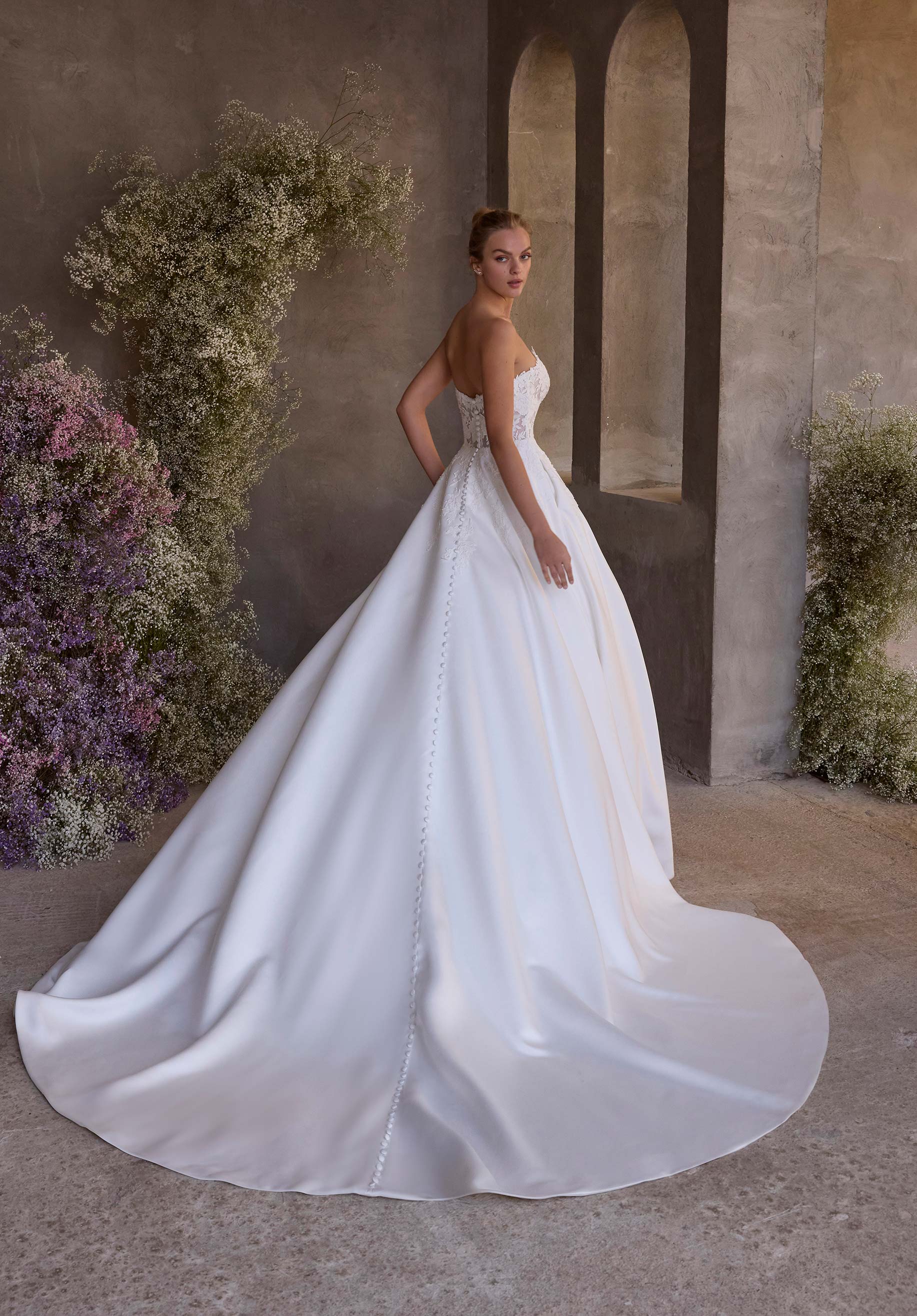 morilee-clio-brautkleid-ballkleid-spitze-satin-mit-3d-bl-te image 5