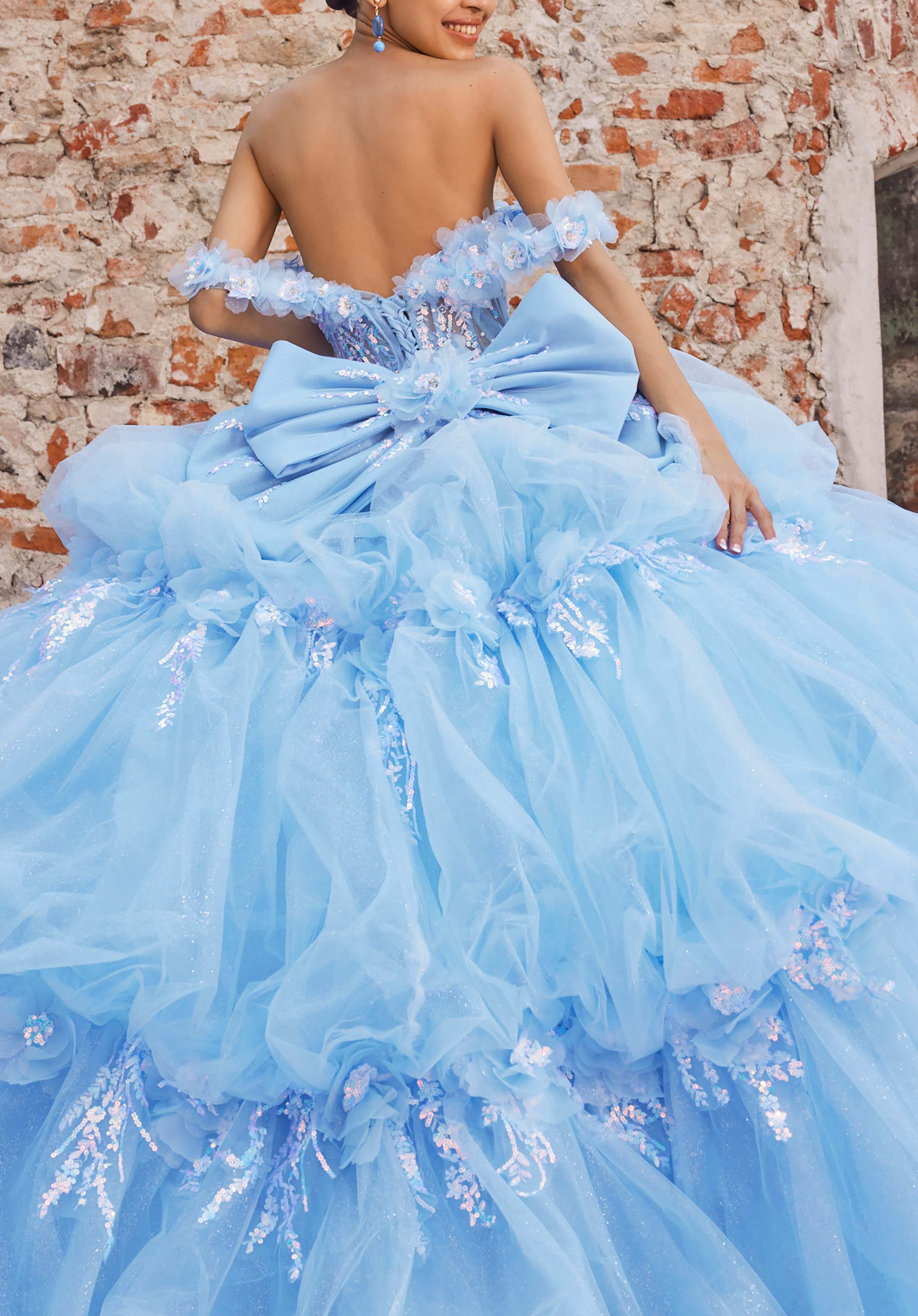morilee-alaina-quincea-era-kleid-sweetheart-stufenrock-metallic image 2