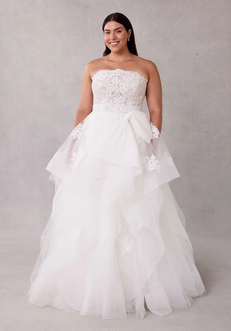 morilee-santina-brautkleid-ballkleid-aus-t-ll-mit-r-schen image 1